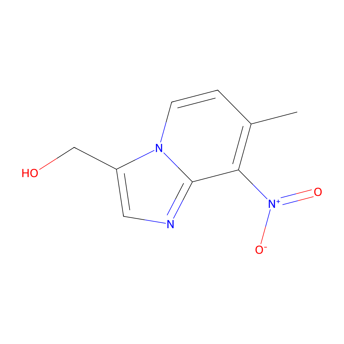 {7-Methyl-8-nitroimidazo[1,2-a]pyridin-3-yl}methanol molecular structure, CAS 2060051-37-6