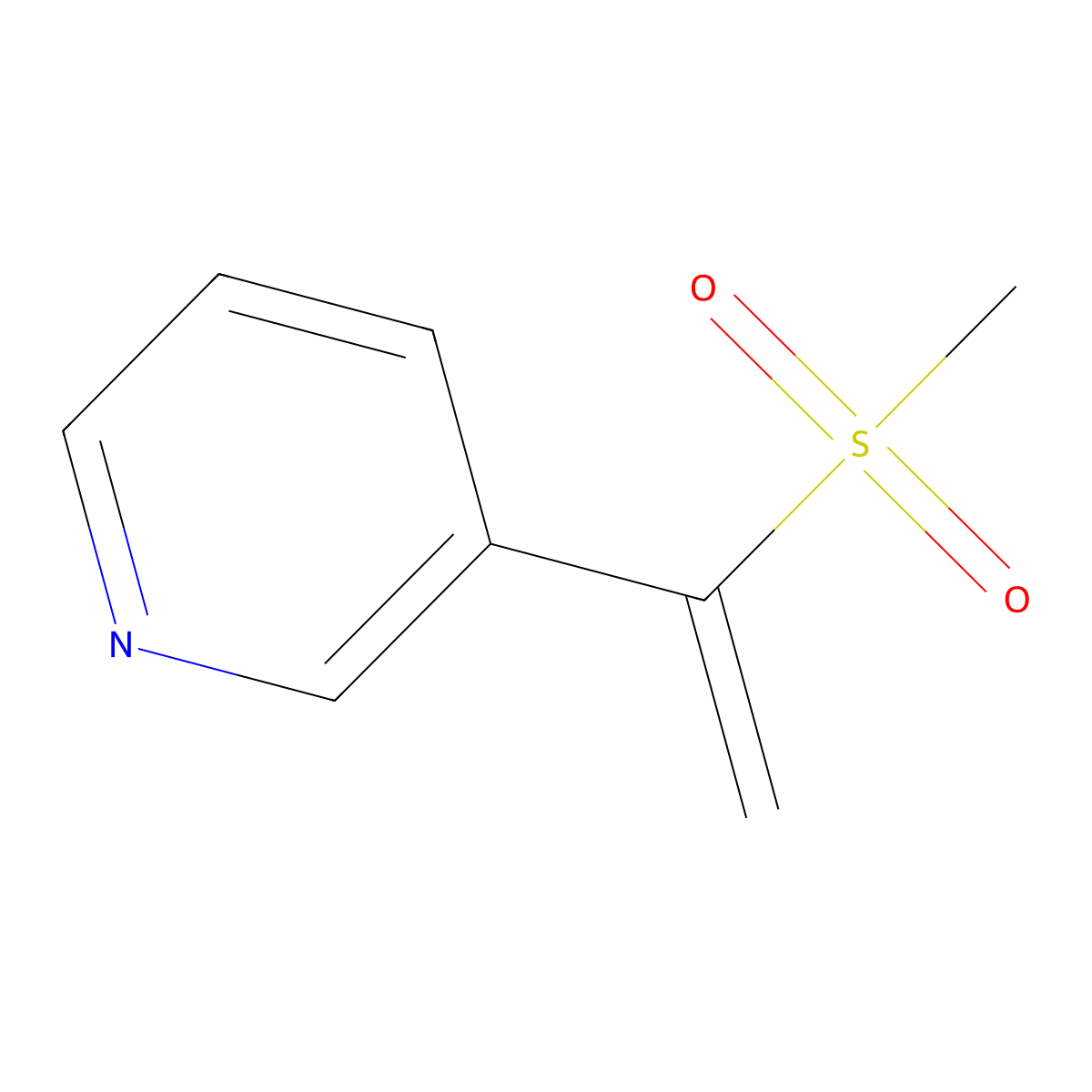 3-(1-Methanesulfonylethenyl)pyridine molecular structure, CAS 2060051-47-8