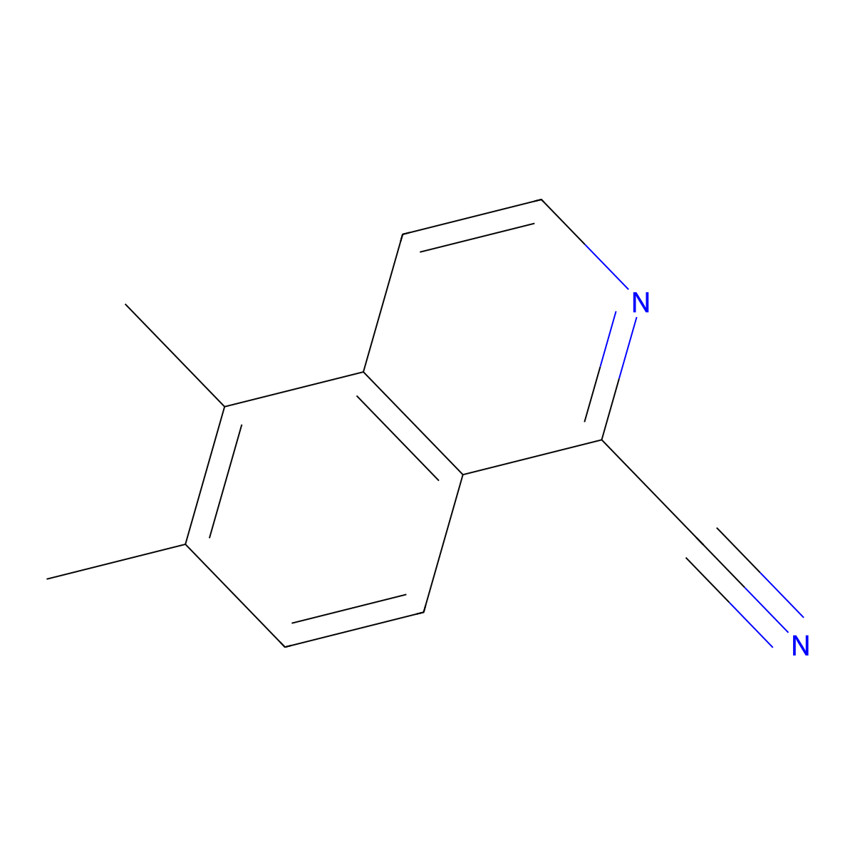 5,6-Dimethylisoquinoline-1-carbonitrile molecular structure, CAS 2060051-48-9