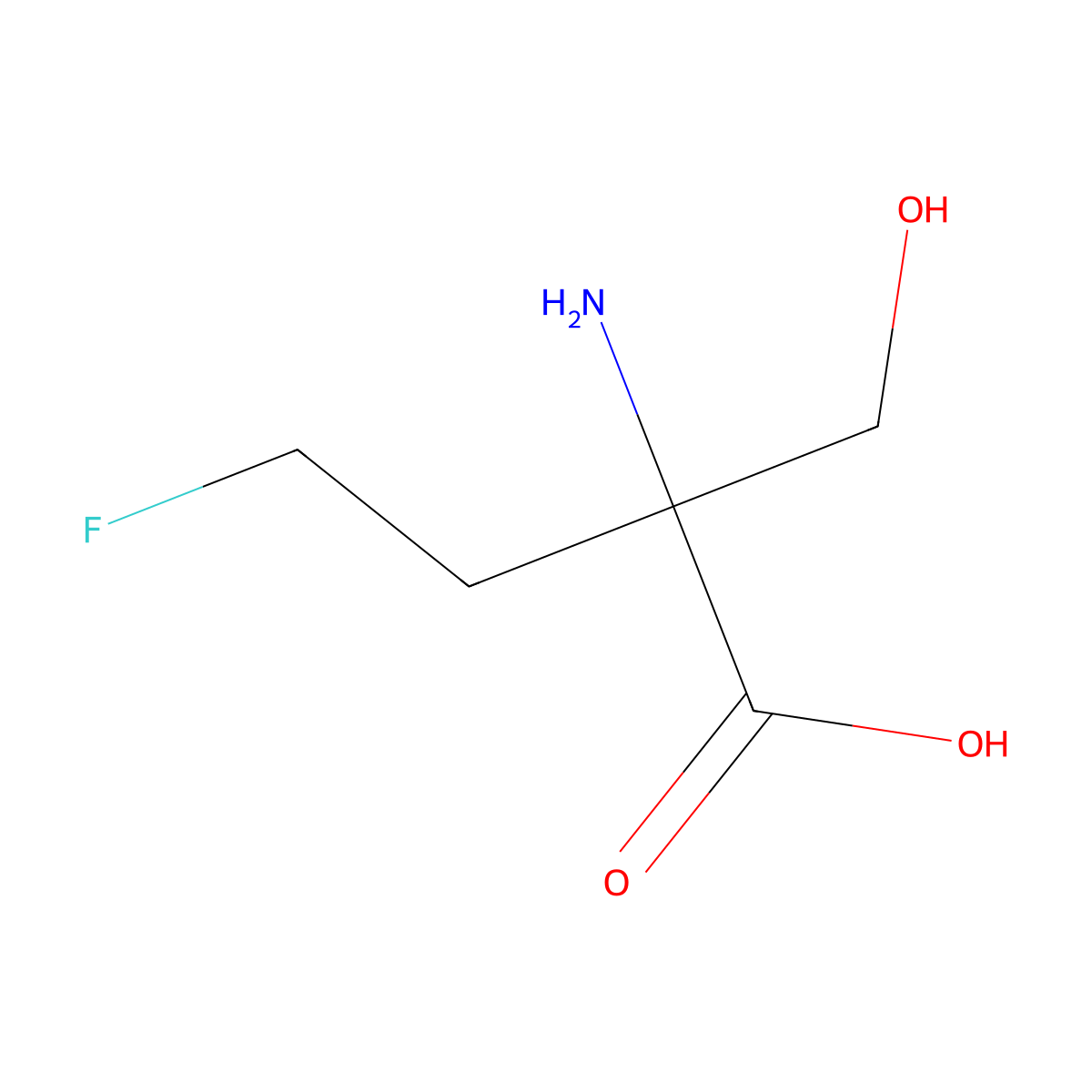 2-Amino-4-fluoro-2-(hydroxymethyl)butanoic acid molecular structure, CAS 2060051-50-3