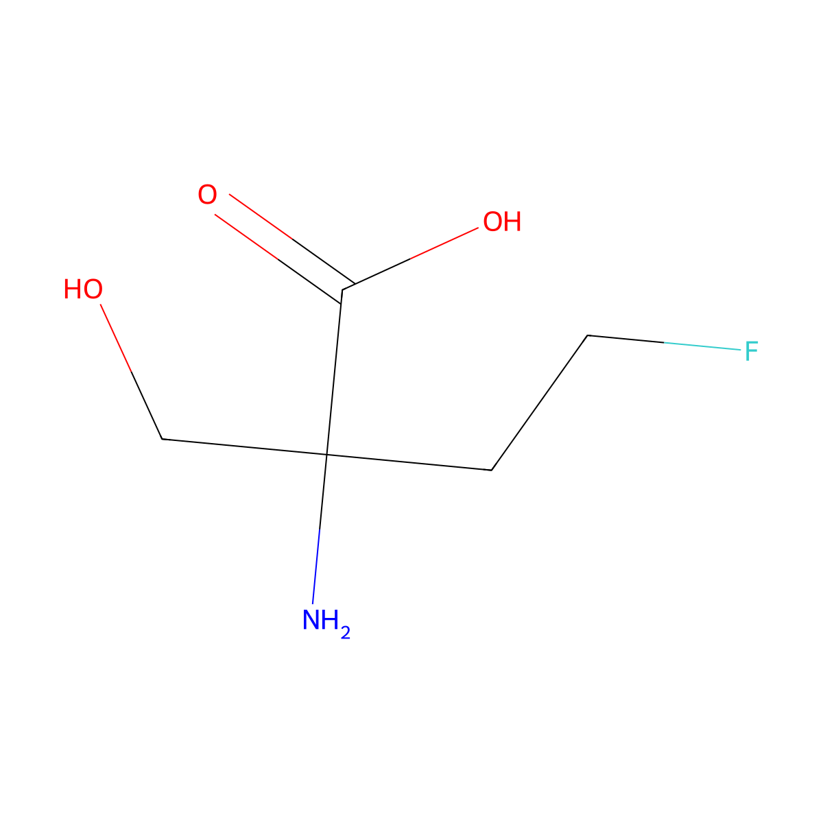 2-Amino-4-fluoro-2-(hydroxymethyl)butanoic acid molecular structure, CAS 2060051-50-3