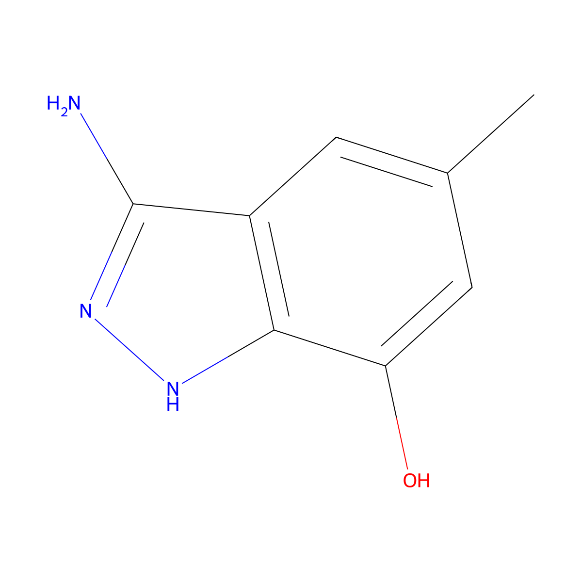 3-Amino-5-methyl-1H-indazol-7-ol molecular structure, CAS 2060051-52-5
