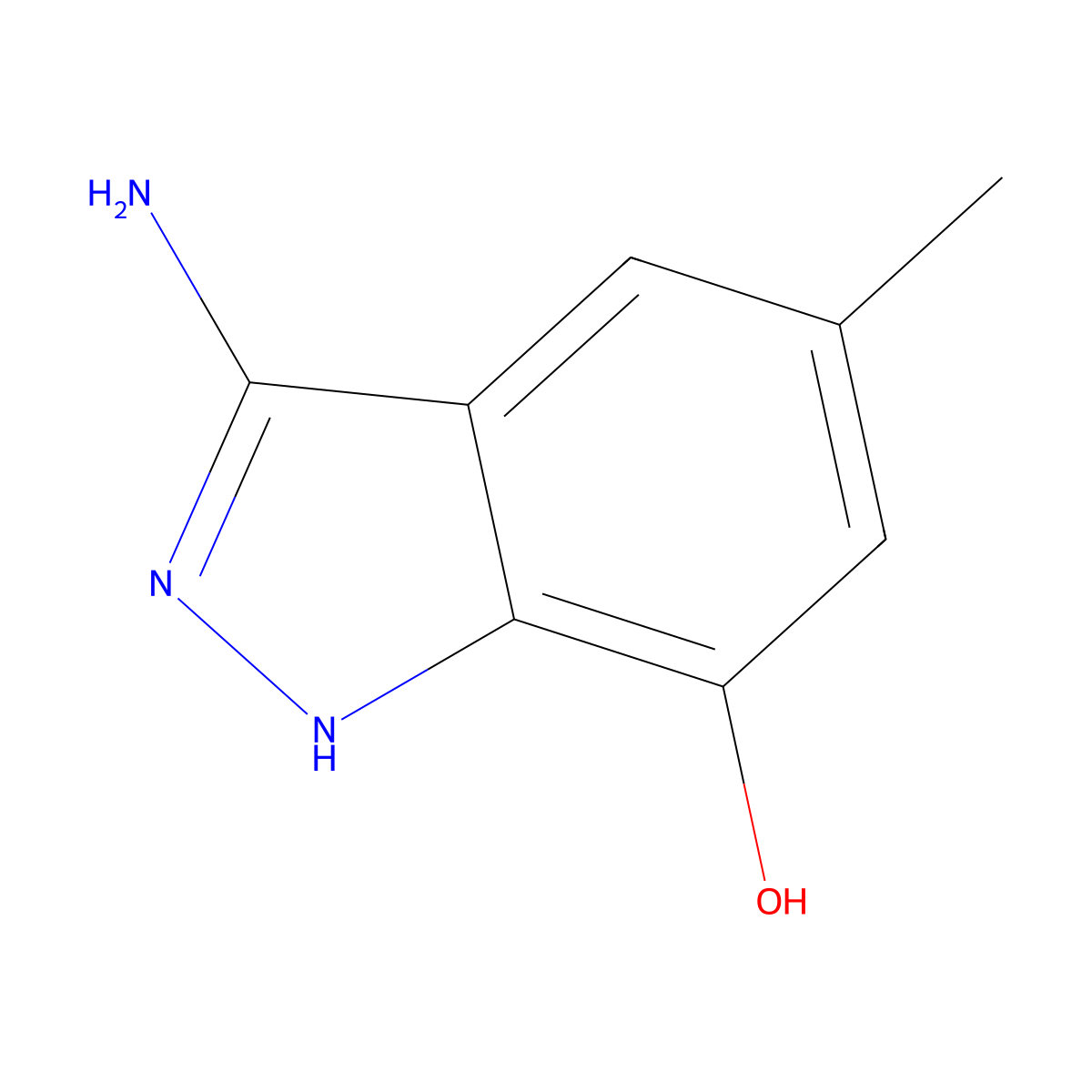 3-Amino-5-methyl-1H-indazol-7-ol molecular structure, CAS 2060051-52-5