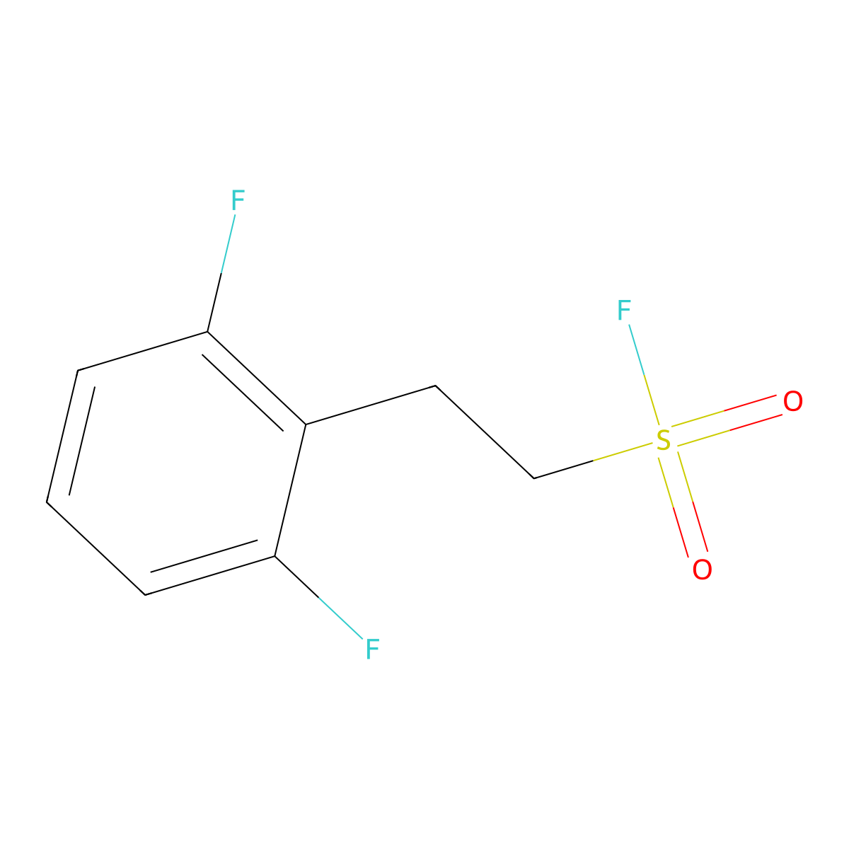 2-(2,6-Difluorophenyl)ethane-1-sulfonyl fluoride molecular structure, CAS 2060051-77-4