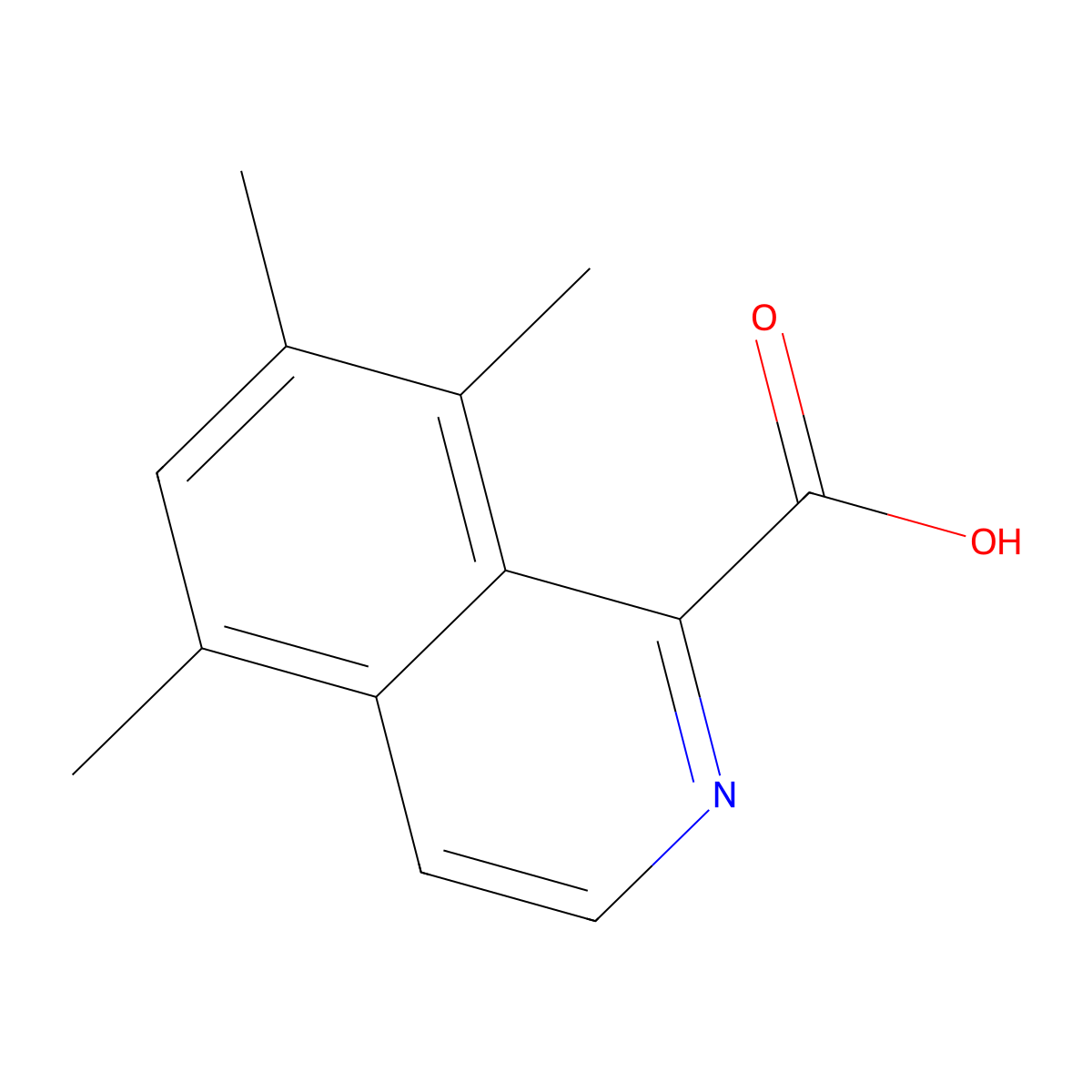 5,7,8-Trimethylisoquinoline-1-carboxylic acid molecular structure, CAS 2060051-91-2