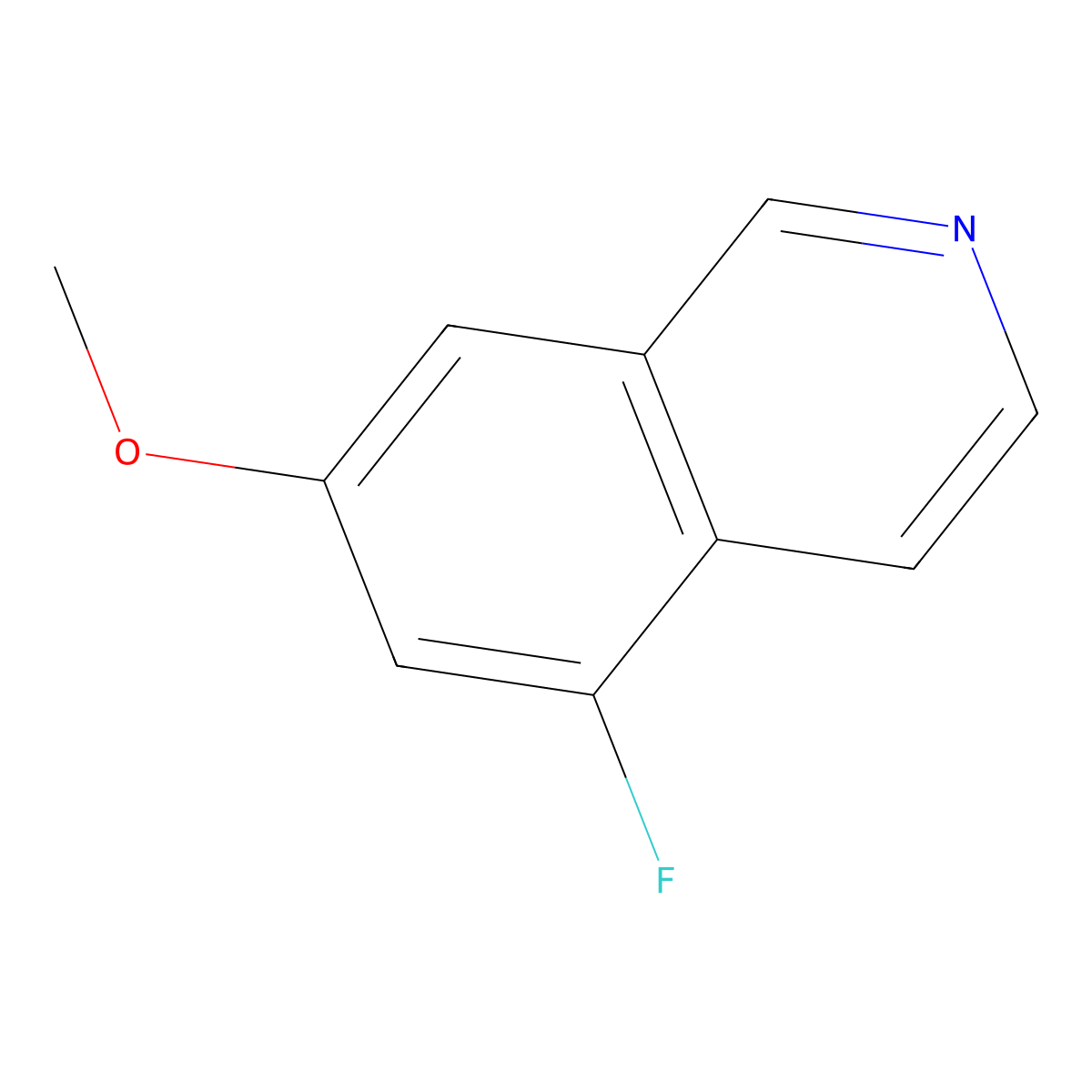 5-Fluoro-7-methoxyisoquinoline molecular structure, CAS 2060052-25-5