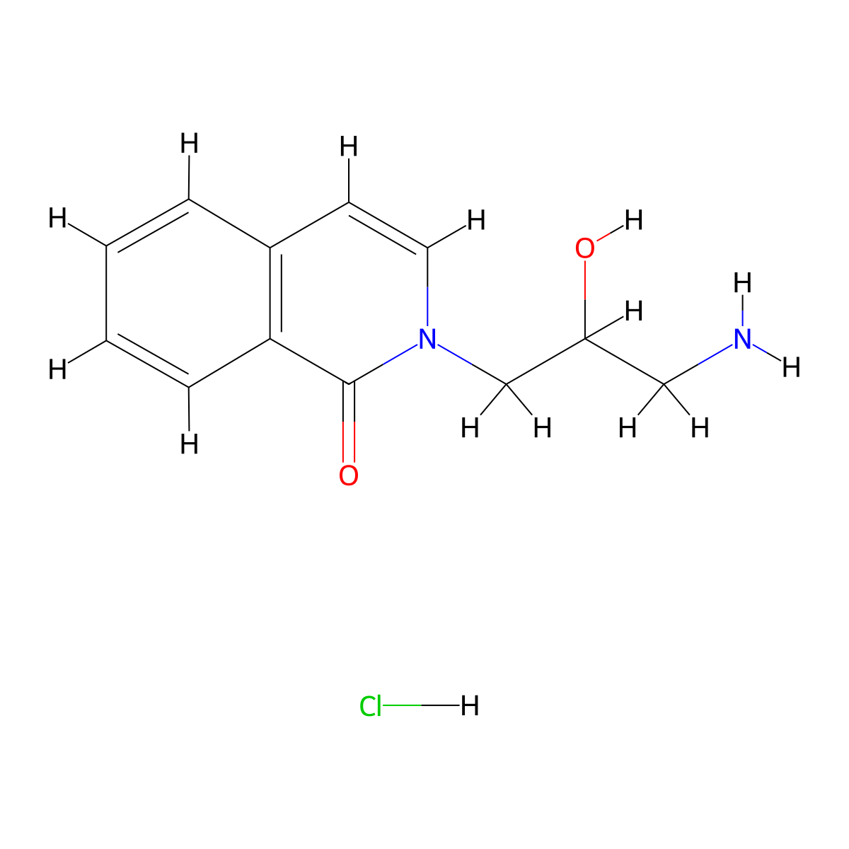 2-(3-Amino-2-hydroxypropyl)-1,2-dihydroisoquinolin-1-one hydrochloride molecular structure, CAS 2060052-57-3