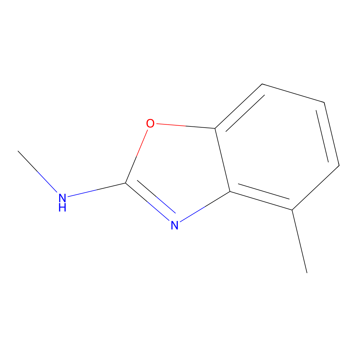 N,4-Dimethyl-1,3-benzoxazol-2-amine molecular structure, CAS 2060052-64-2