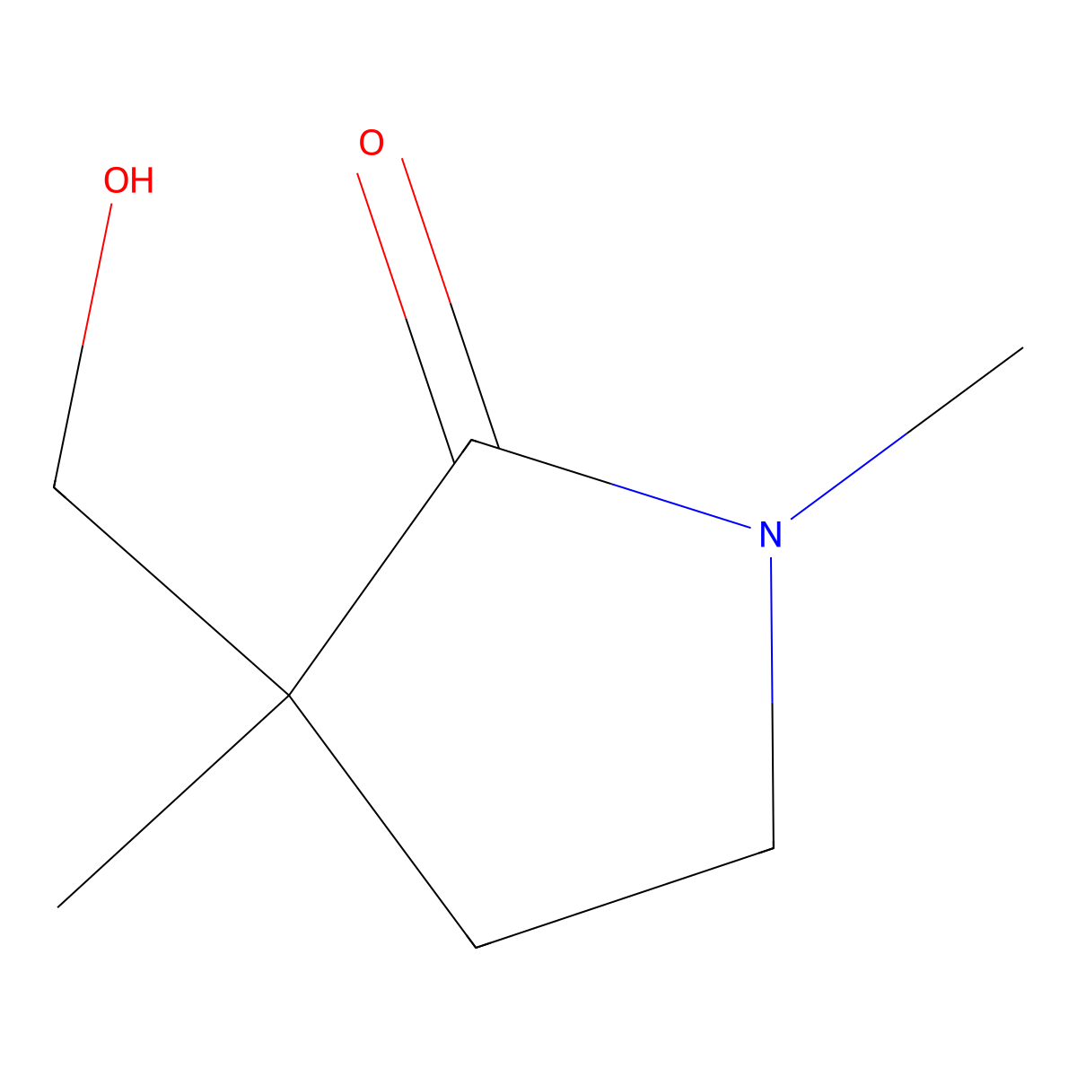 3-(Hydroxymethyl)-1,3-dimethylpyrrolidin-2-one molecular structure, CAS 2060052-69-7