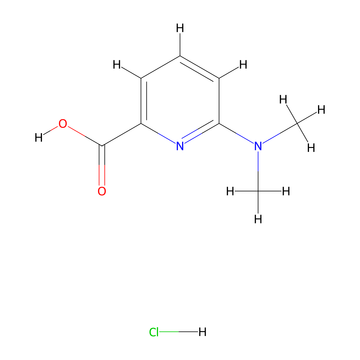 6-(Dimethylamino)pyridine-2-carboxylic acid hydrochloride molecular structure, CAS 2060052-77-7