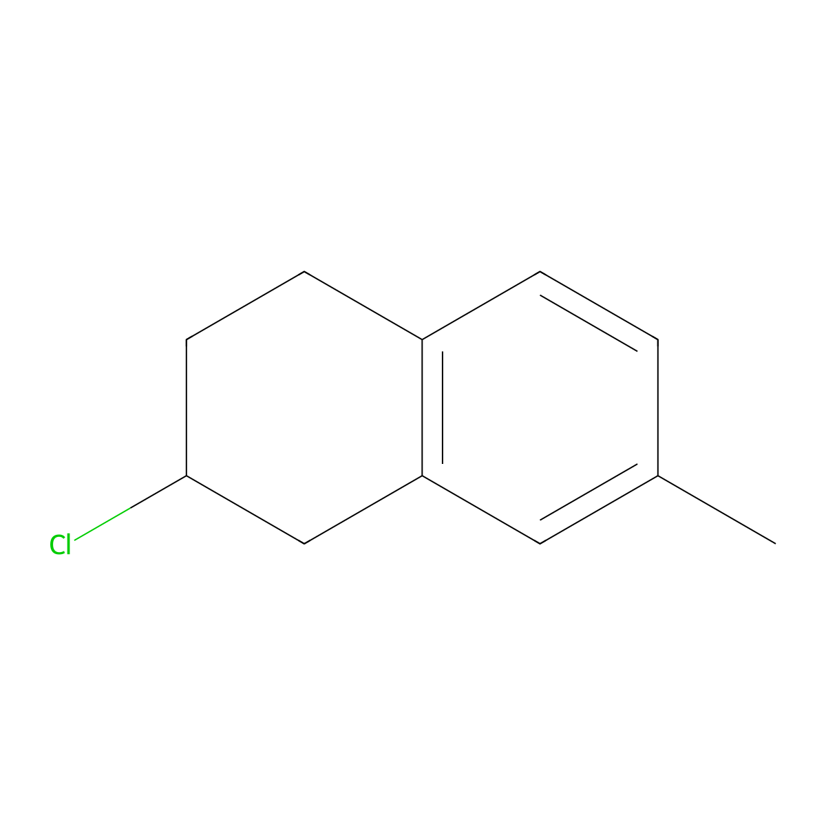 2-Chloro-7-methyl-1,2,3,4-tetrahydronaphthalene molecular structure, CAS 2060052-78-8