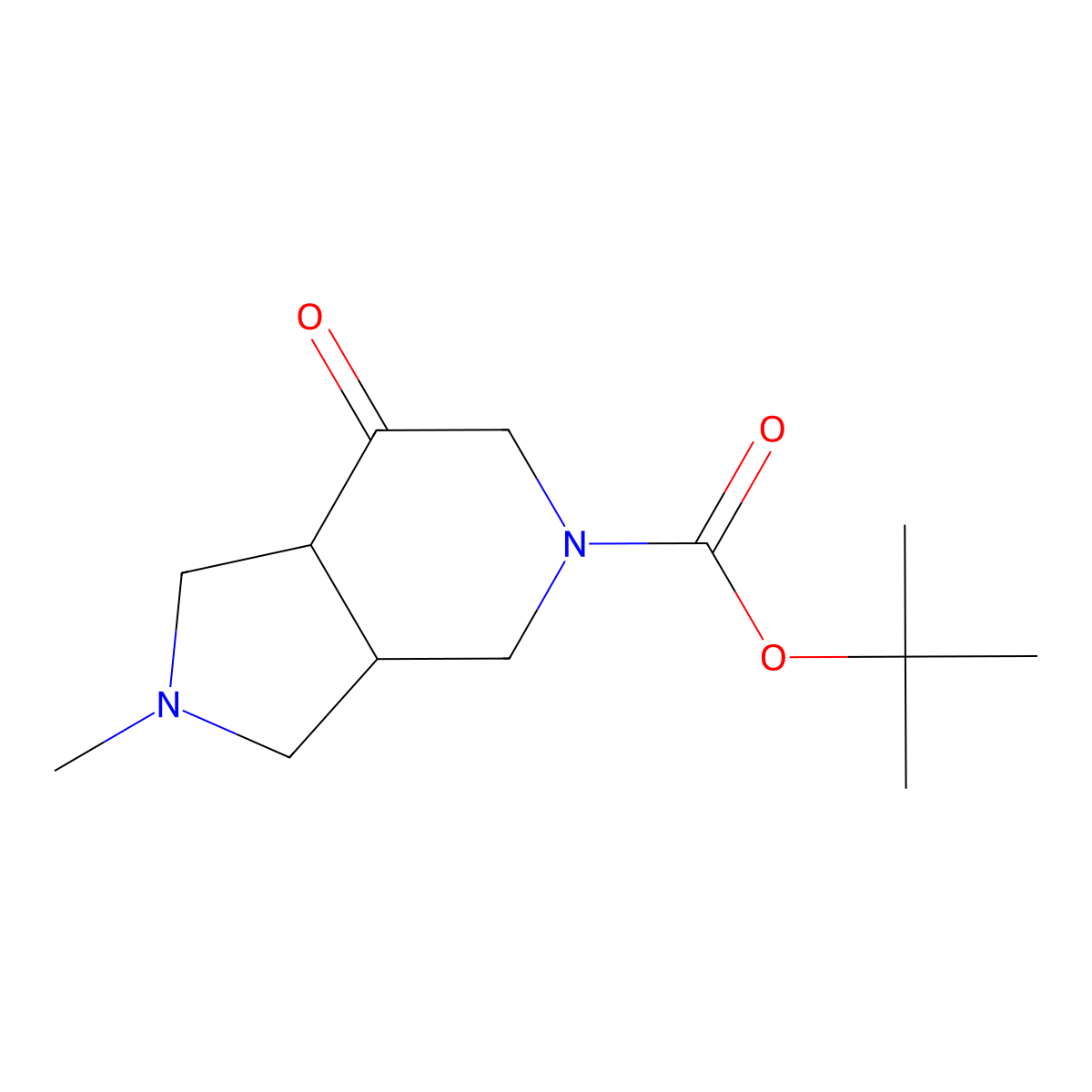 tert-Butyl 2-methyl-7-oxo-octahydro-1H-pyrrolo[3,4-c]pyridine-5-carboxylate molecular structure, CAS 2060052-85-7