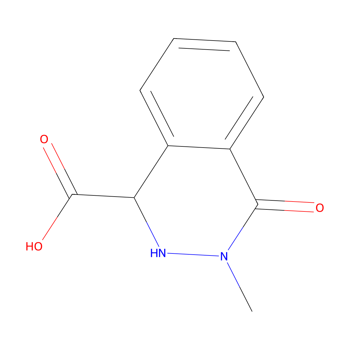3-Methyl-4-oxo-1,2,3,4-tetrahydrophthalazine-1-carboxylic acid molecular structure, CAS 2060052-93-7