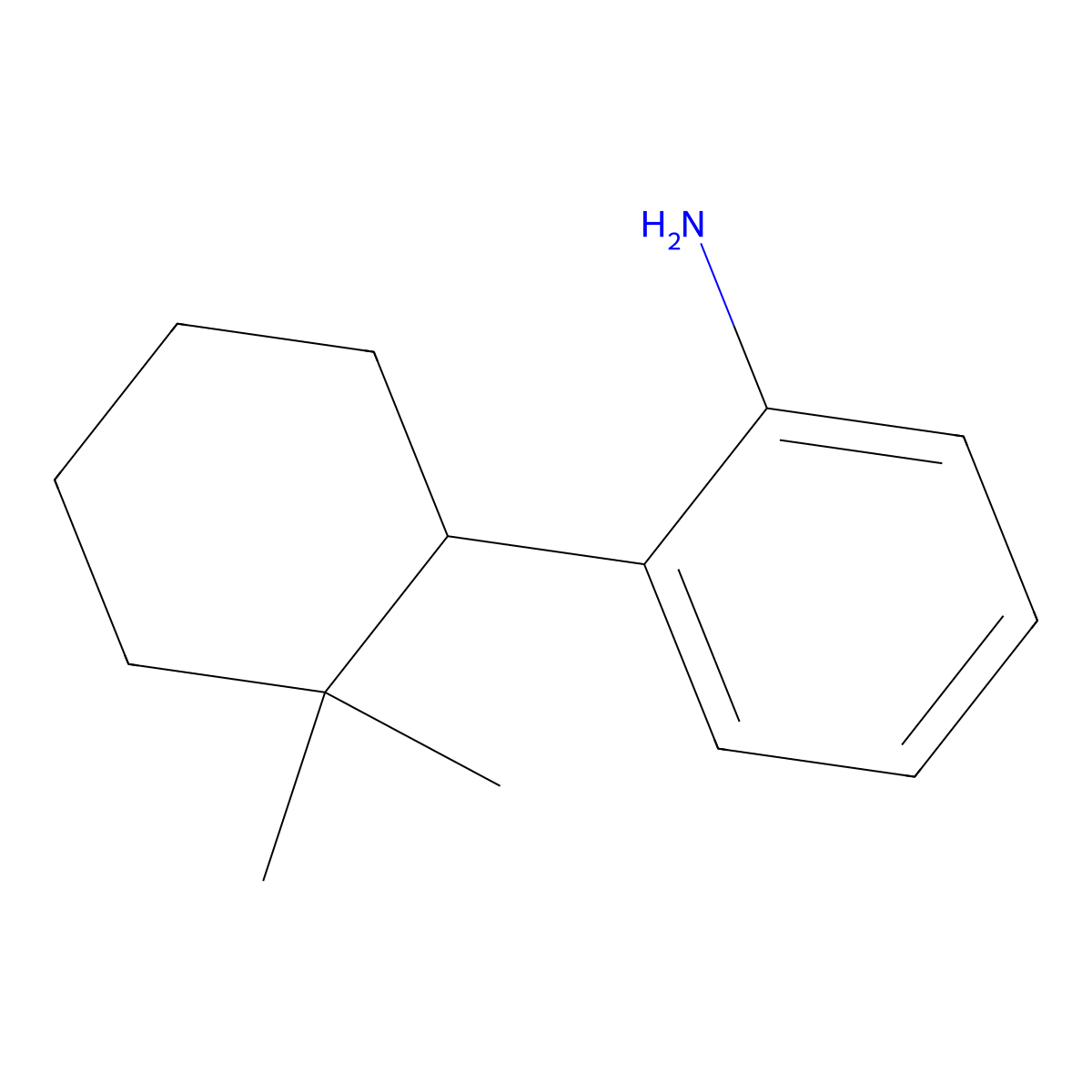 2-(2,2-Dimethylcyclohexyl)aniline molecular structure, CAS 2060052-97-1