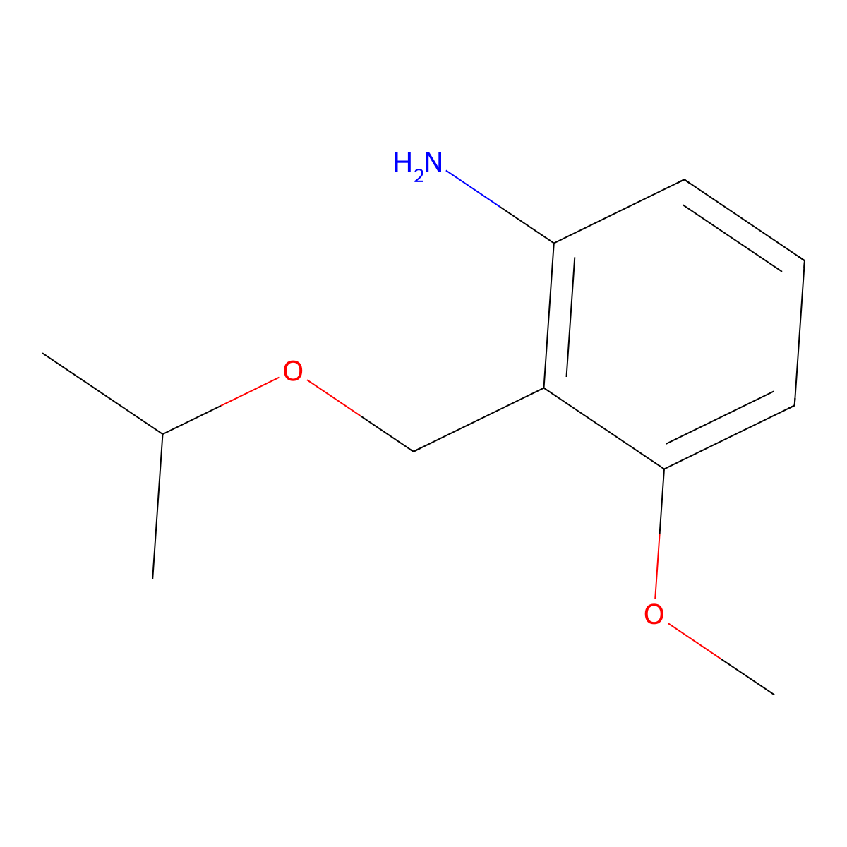 3-Methoxy-2-[(propan-2-yloxy)methyl]aniline molecular structure, CAS 2060053-06-5