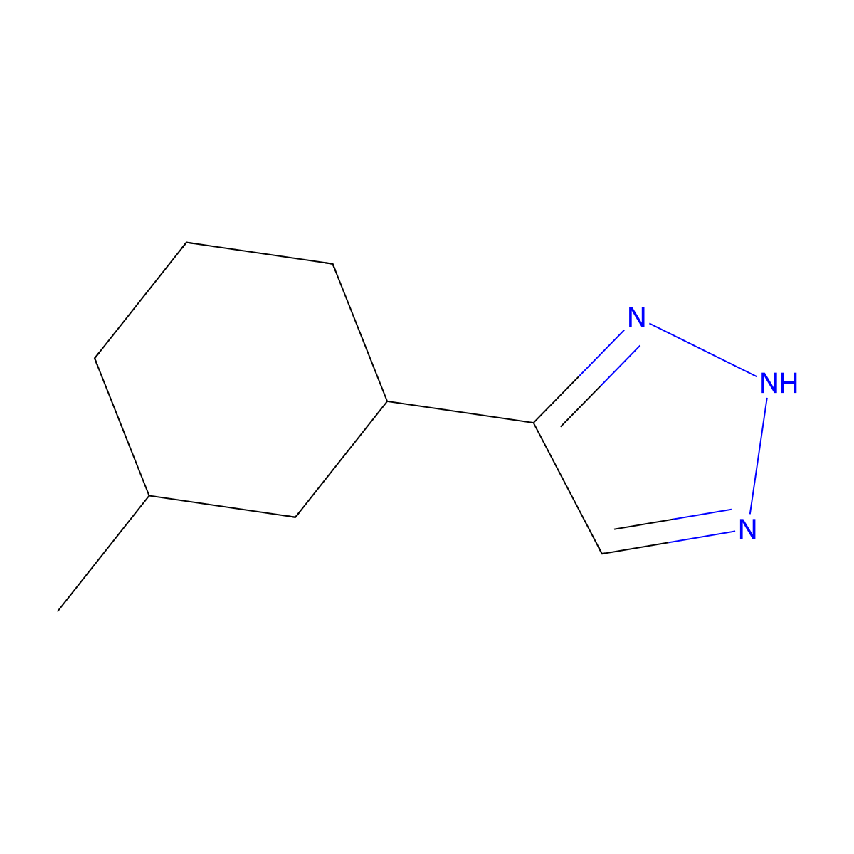 4-(3-Methylcyclohexyl)-2H-1,2,3-triazole molecular structure, CAS 2060053-08-7