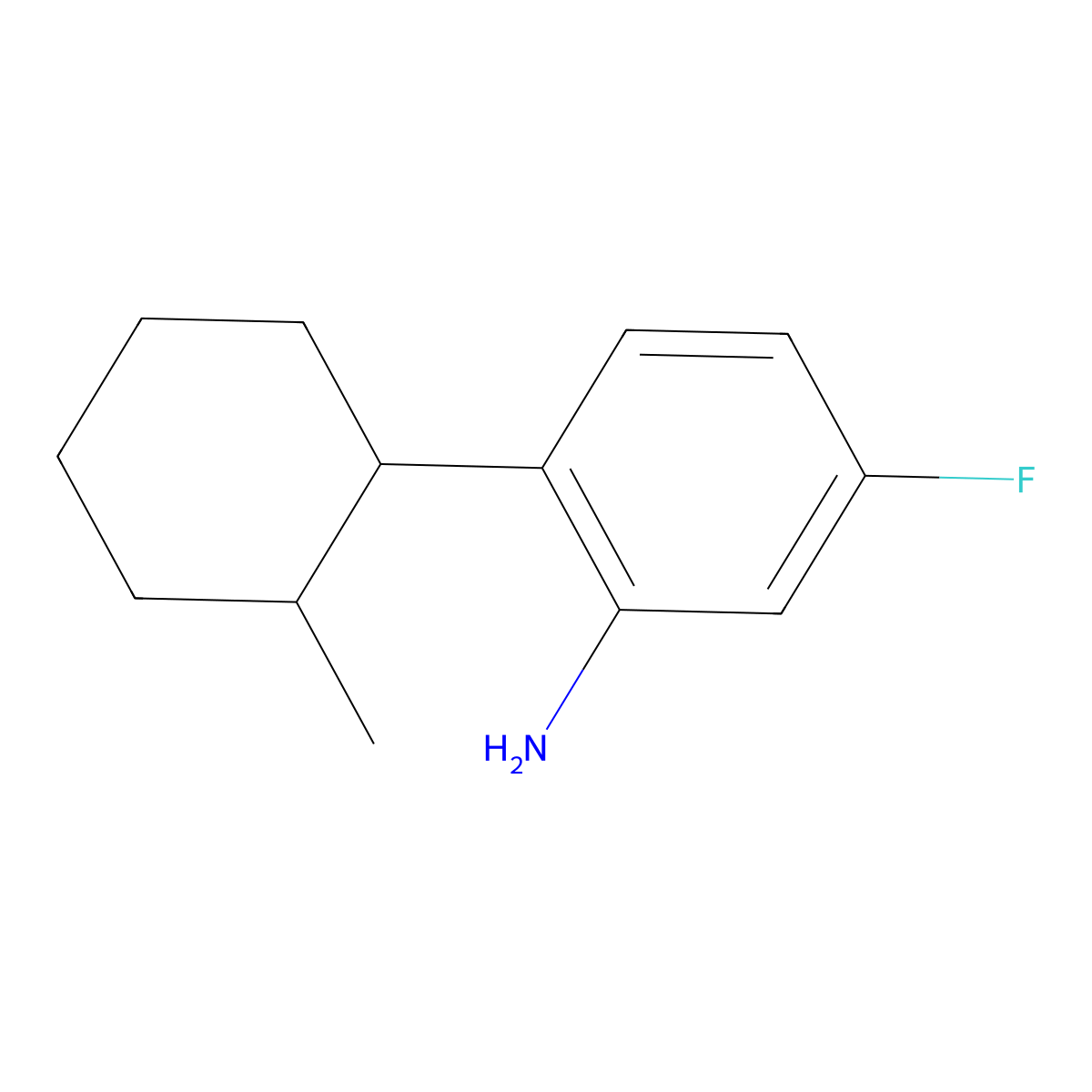 5-Fluoro-2-(2-methylcyclohexyl)aniline molecular structure, CAS 2060053-09-8