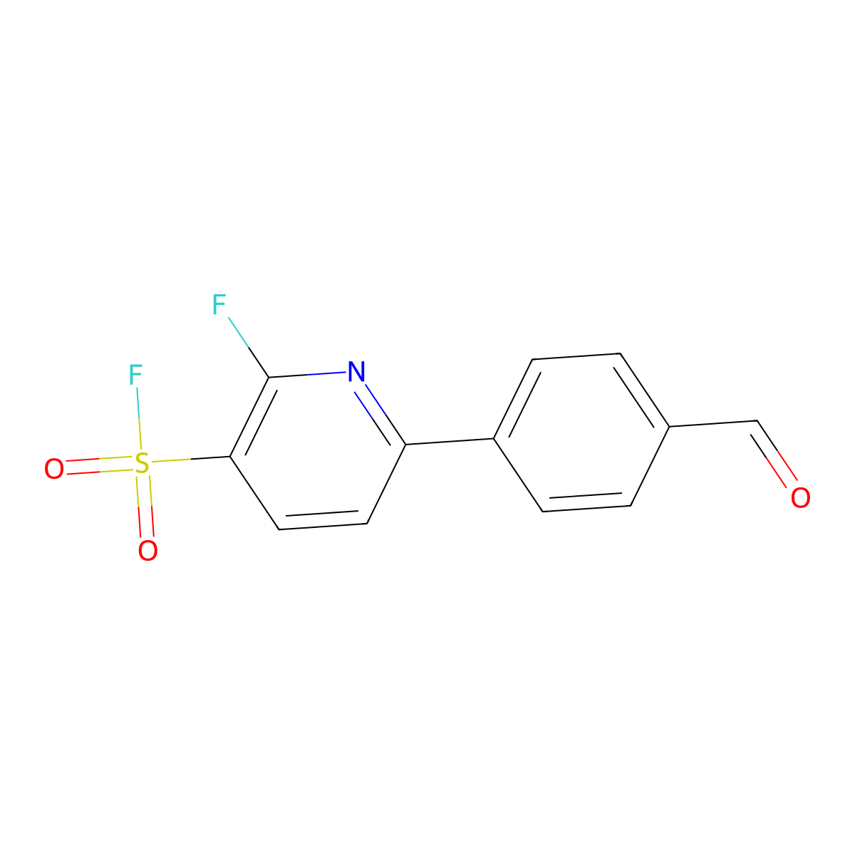 2-Fluoro-6-(4-formylphenyl)pyridine-3-sulfonyl fluoride molecular structure, CAS 2060053-13-4