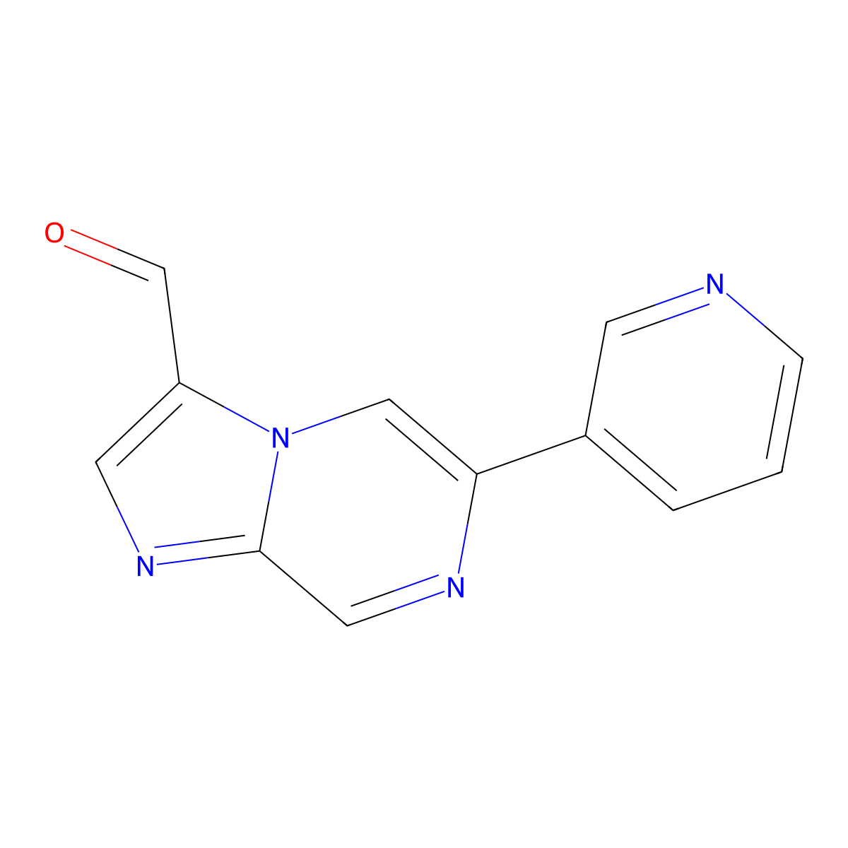 6-(Pyridin-3-yl)imidazo[1,2-a]pyrazine-3-carbaldehyde molecular structure, CAS 2060053-32-7