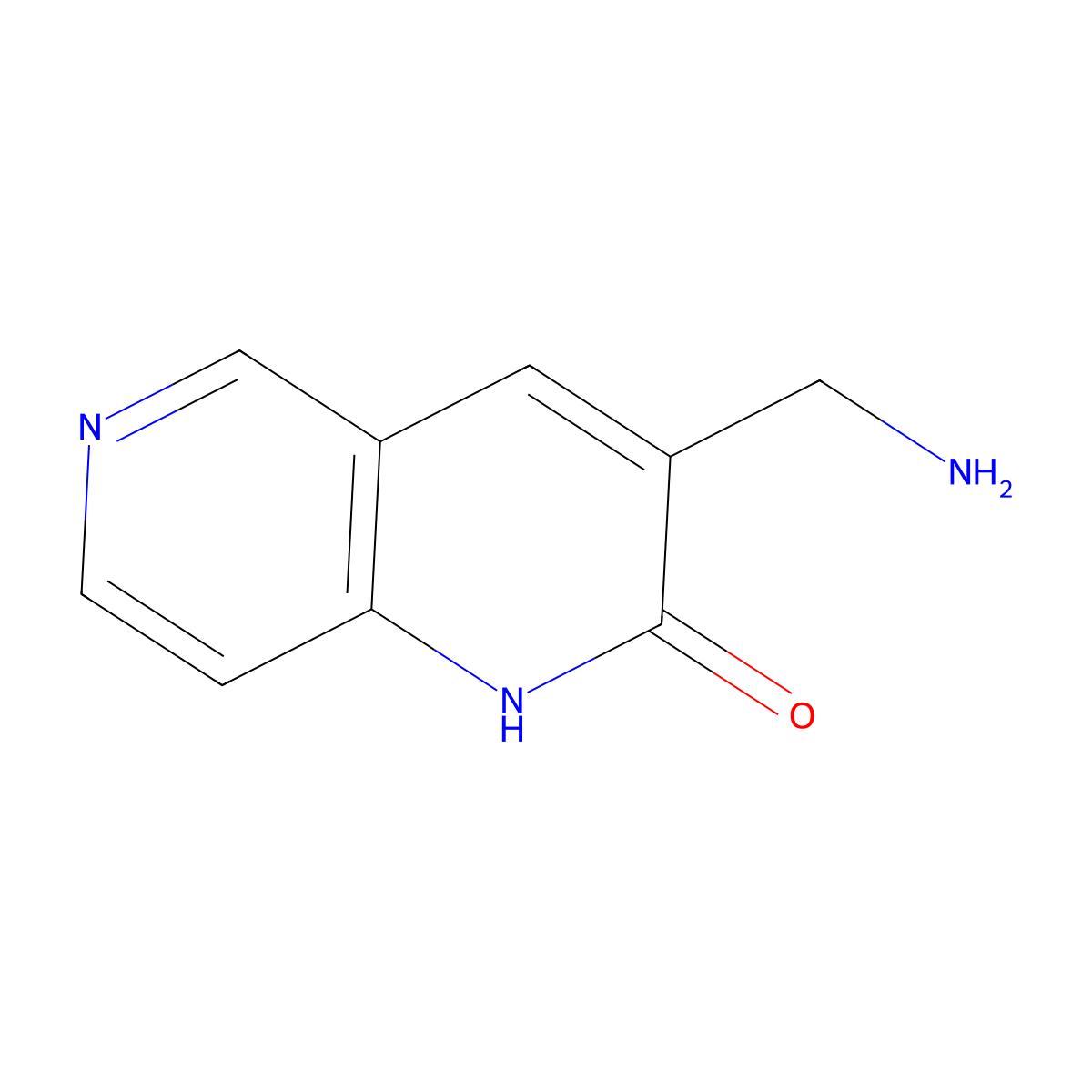 3-(Aminomethyl)-1,2-dihydro-1,6-naphthyridin-2-one molecular structure, CAS 2060053-44-1
