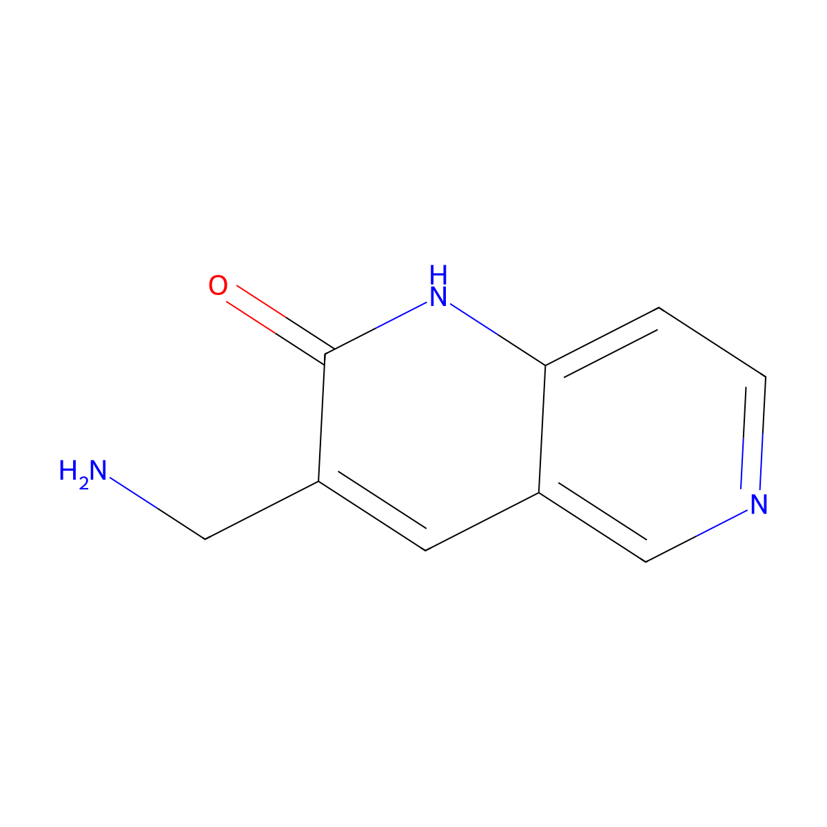 3-(Aminomethyl)-1,2-dihydro-1,6-naphthyridin-2-one molecular structure, CAS 2060053-44-1