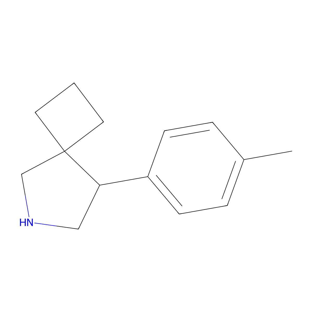 8-(4-Methylphenyl)-6-azaspiro[3.4]octane molecular structure, CAS 2060053-48-5