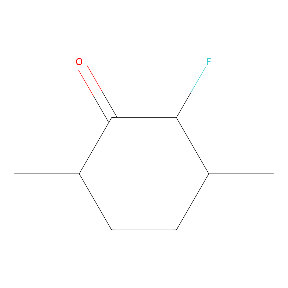 2-Fluoro-3,6-dimethylcyclohexan-1-one molecular structure, CAS 2060053-58-7