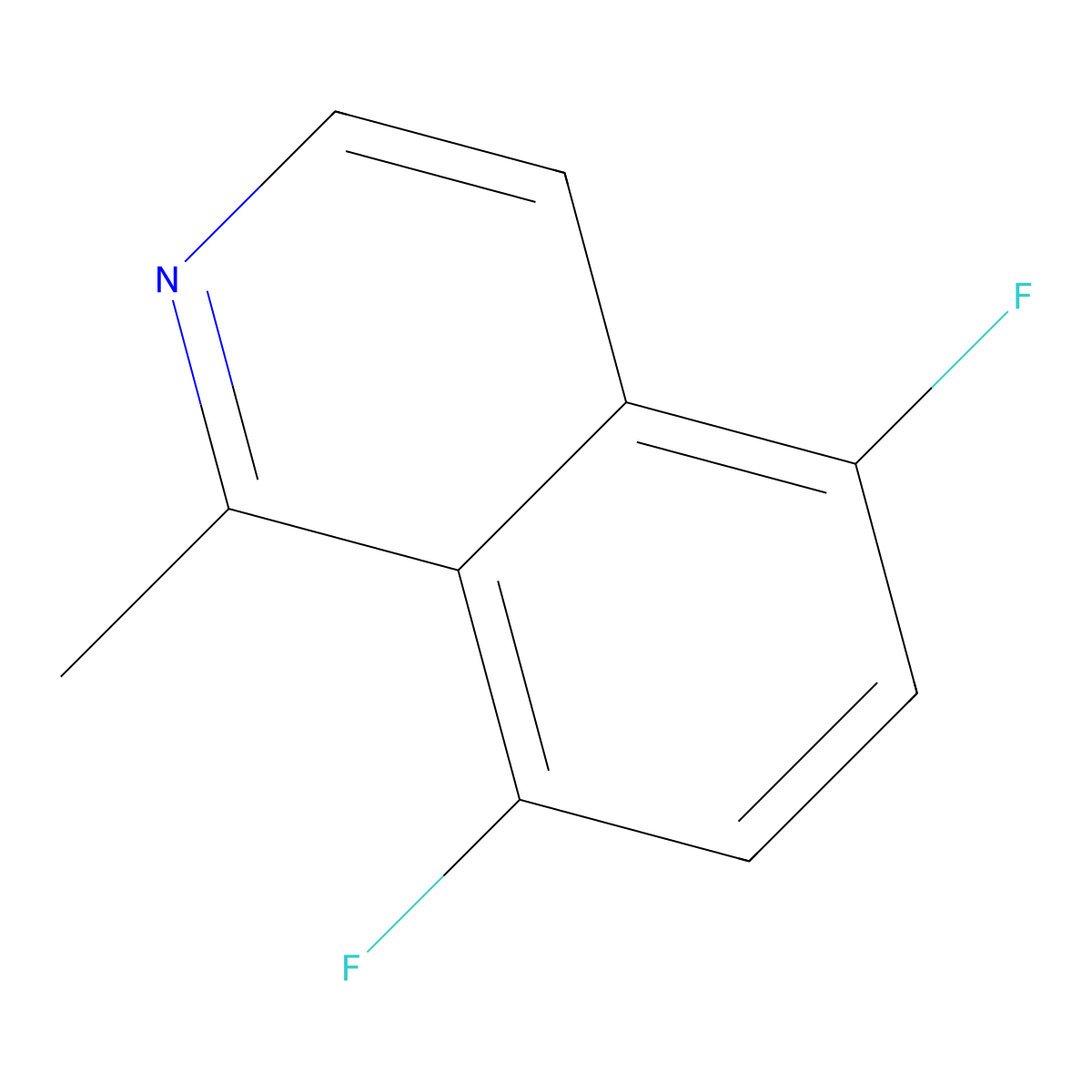 5,8-Difluoro-1-methylisoquinoline molecular structure, CAS 2060053-72-5