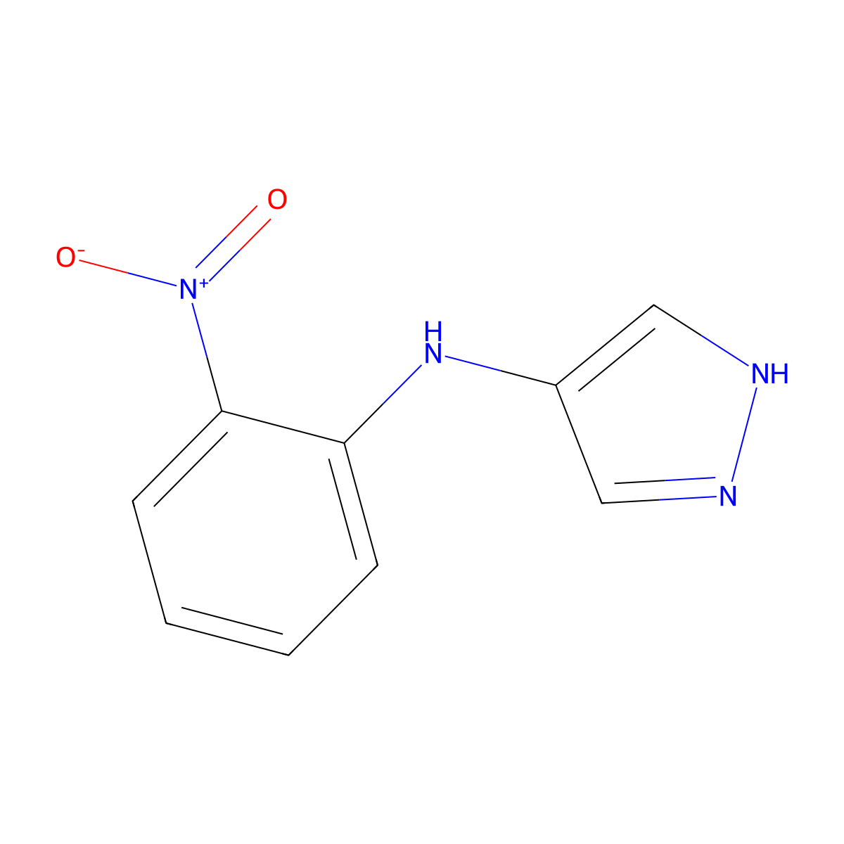 N-(2-Nitrophenyl)-1H-pyrazol-4-amine molecular structure, CAS 2060053-78-1
