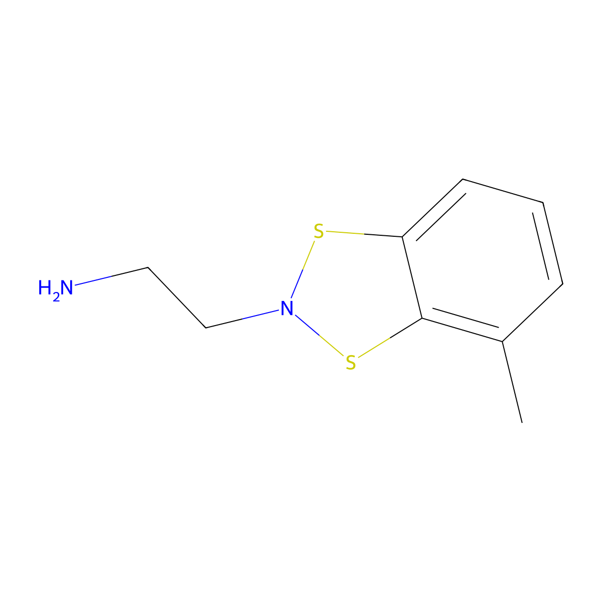 2-(4-Methyl-2H-1,3,2-benzodithiazol-2-yl)ethan-1-amine molecular structure, CAS 2060056-81-5