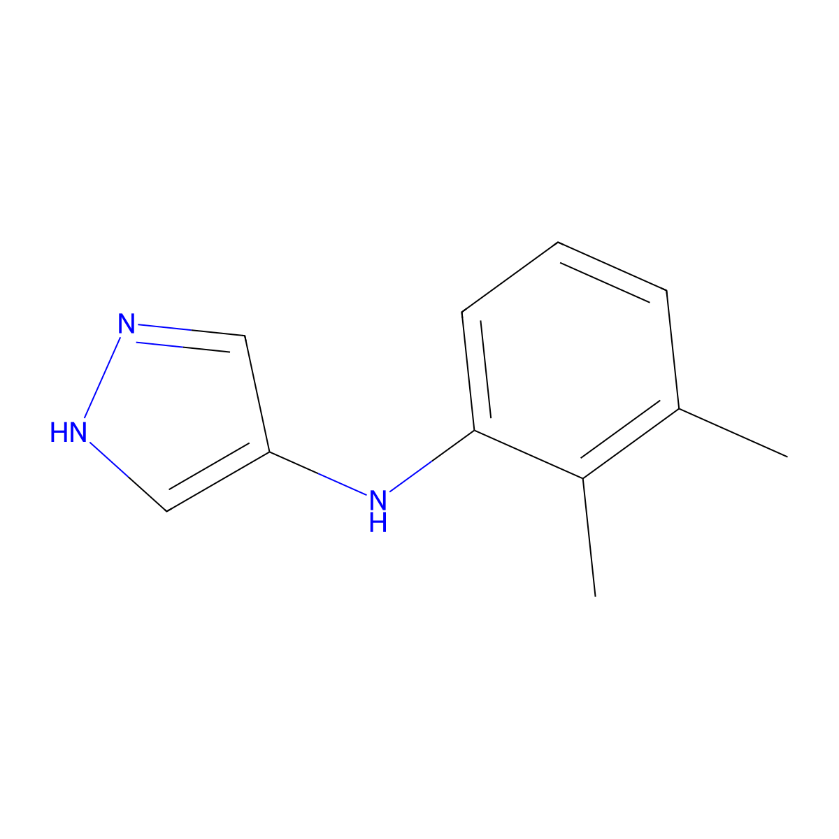 N-(2,3-Dimethylphenyl)-1H-pyrazol-4-amine molecular structure, CAS 2060056-94-0