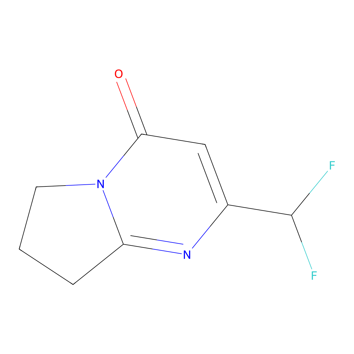 2-(Difluoromethyl)-4H,6H,7H,8H-pyrrolo[1,2-a]pyrimidin-4-one molecular structure, CAS 2060057-16-9