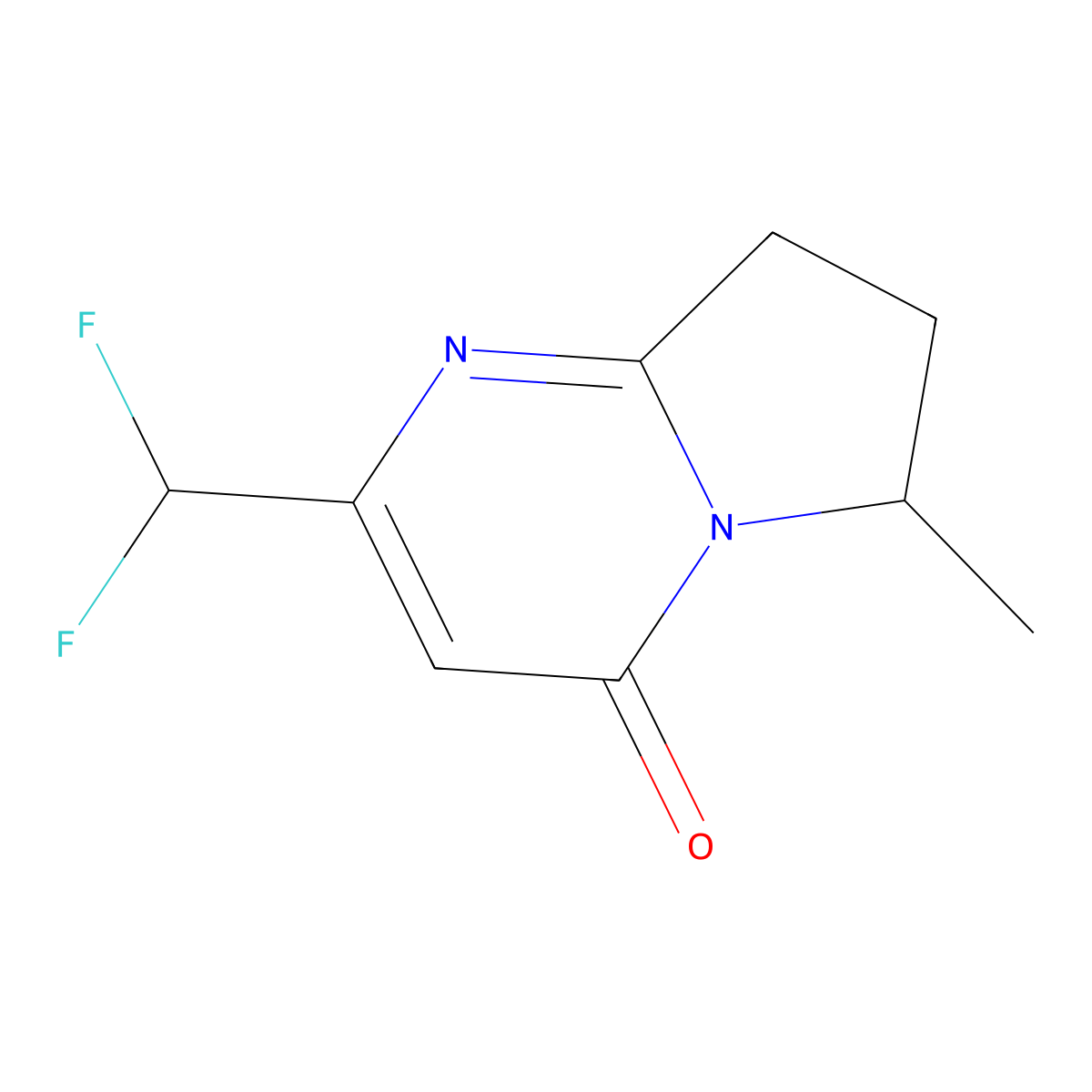 2-(Difluoromethyl)-6-methyl-4H,6H,7H,8H-pyrrolo[1,2-a]pyrimidin-4-one molecular structure, CAS 2060057-30-7