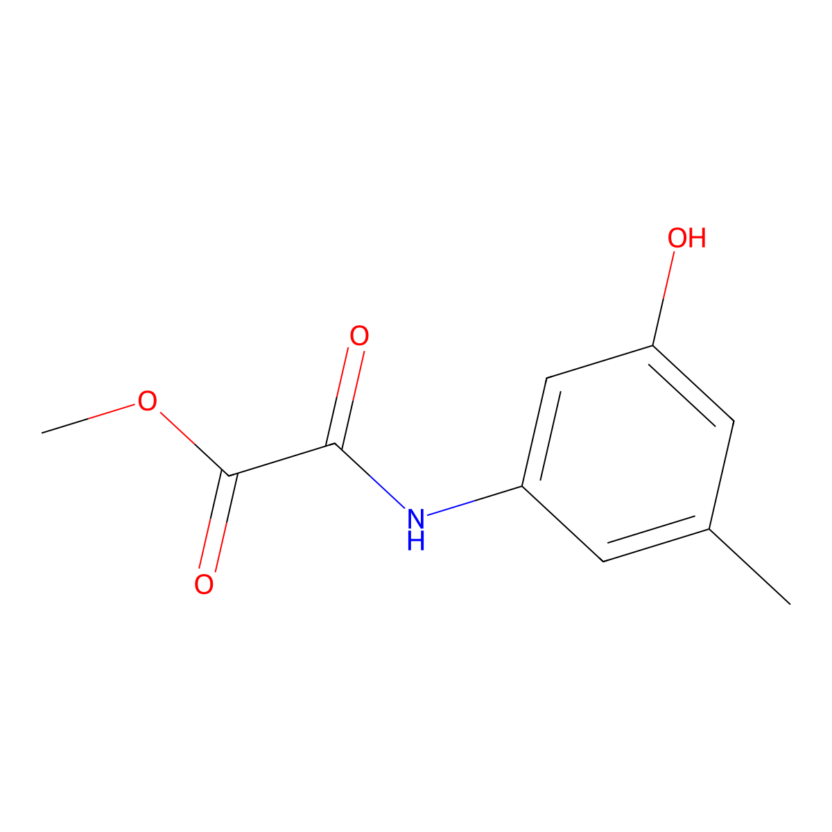 Methyl [(3-hydroxy-5-methylphenyl)carbamoyl]formate molecular structure, CAS 2060057-44-3