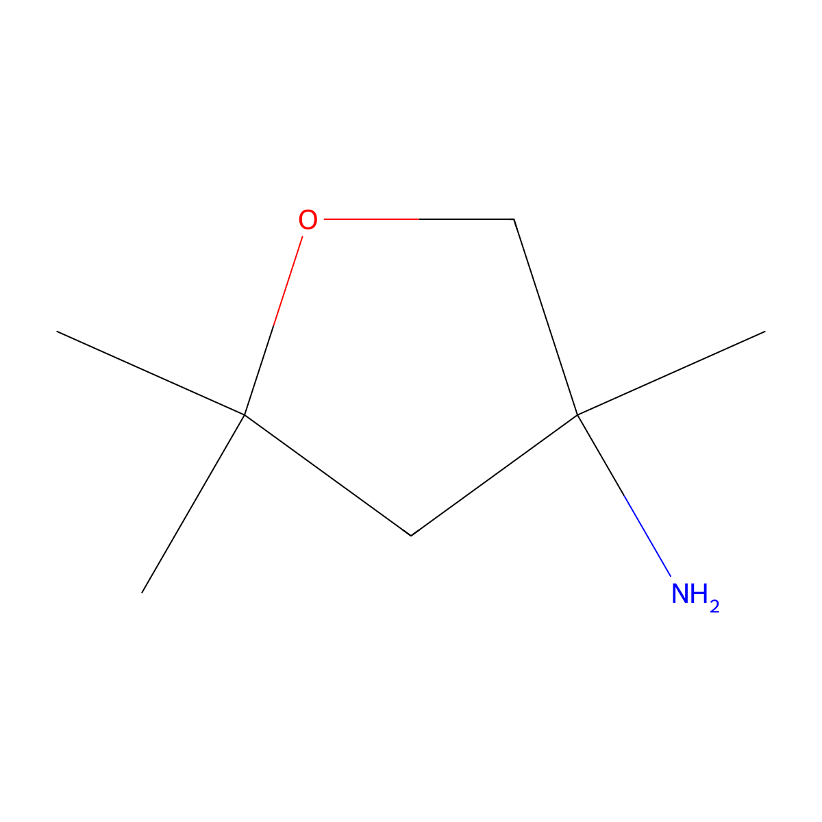 3,5,5-Trimethyloxolan-3-amine molecular structure, CAS 2060057-47-6