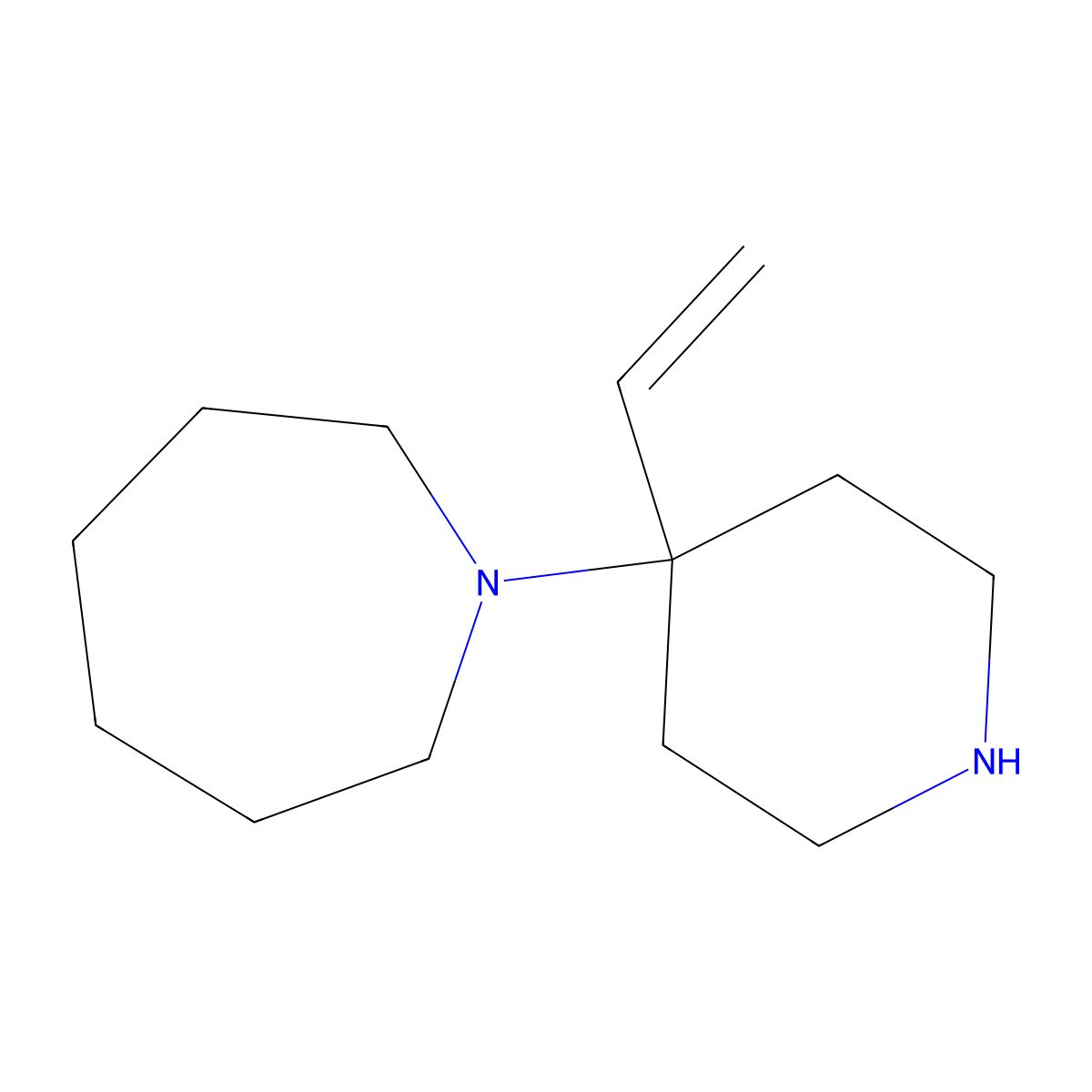 1-(4-Ethenylpiperidin-4-yl)azepane molecular structure, CAS 2060057-49-8