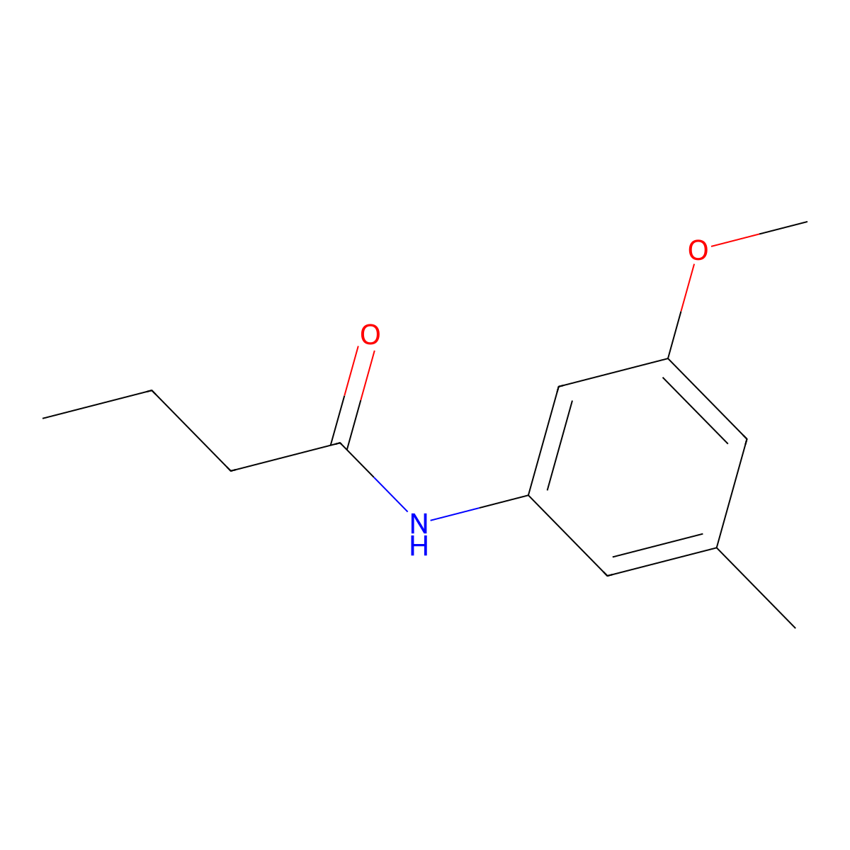 N-(3-Methoxy-5-methylphenyl)butanamide molecular structure, CAS 2060057-57-8