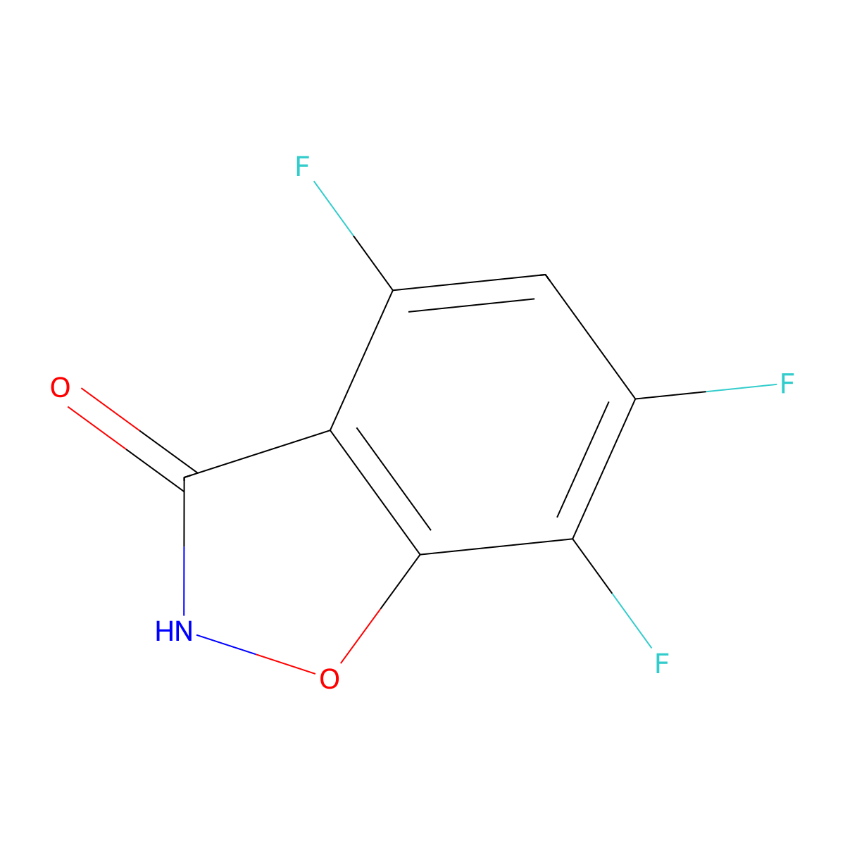 4,6,7-Trifluoro-1,2-benzoxazol-3-ol molecular structure, CAS 2060057-63-6