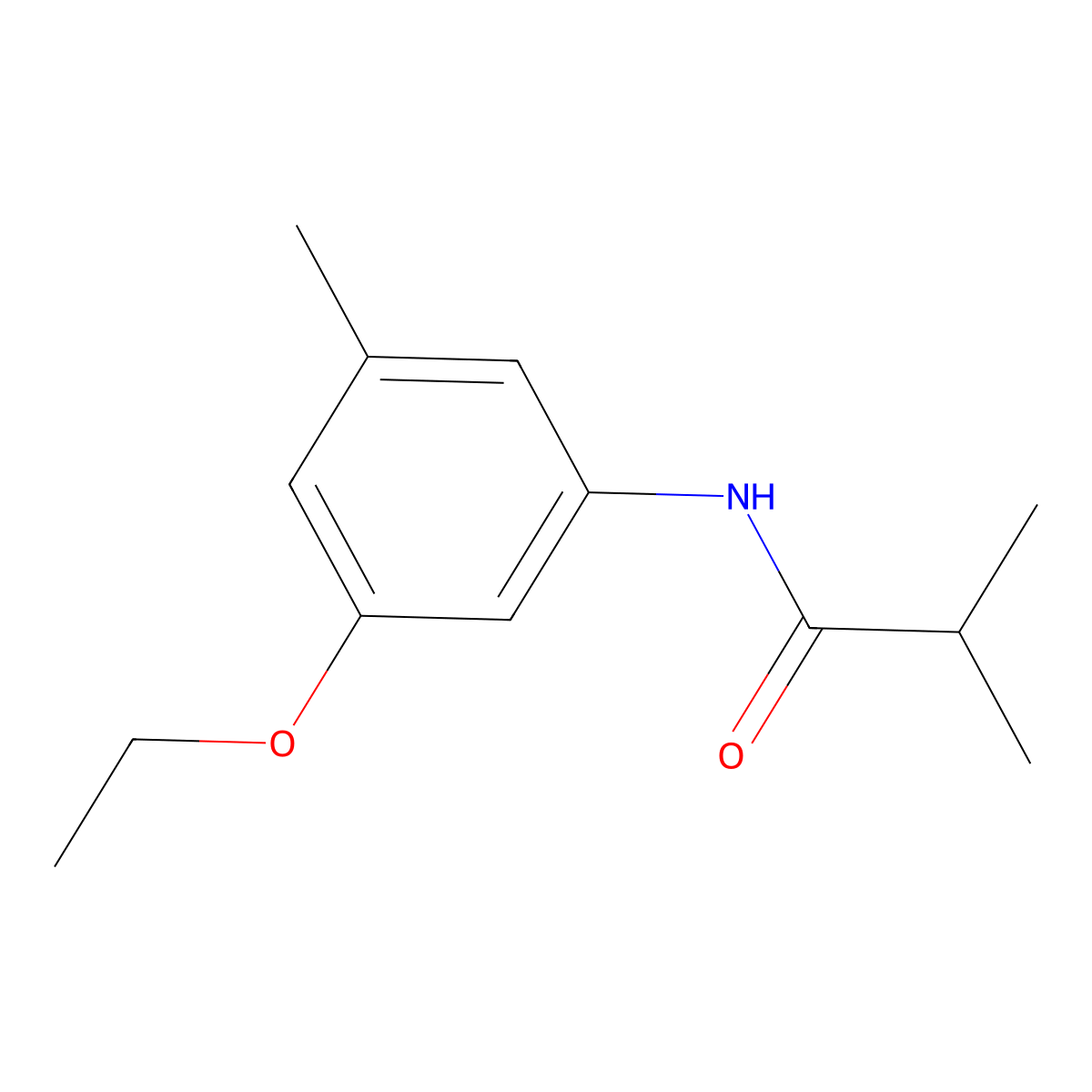 N-(3-Ethoxy-5-methylphenyl)-2-methylpropanamide molecular structure, CAS 2060057-68-1