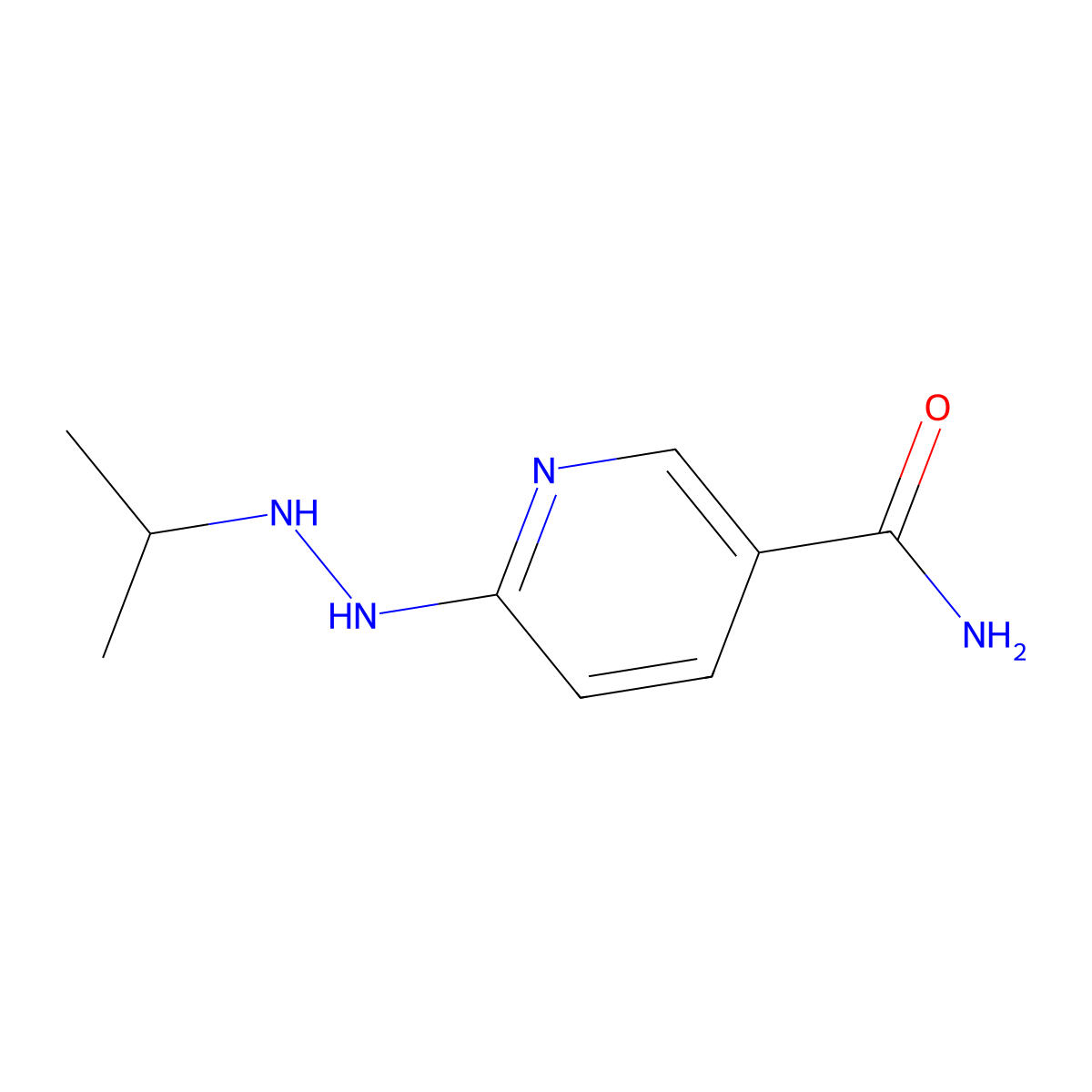 6-[2-(Propan-2-yl)hydrazin-1-yl]pyridine-3-carboxamide molecular structure, CAS 2060057-83-0