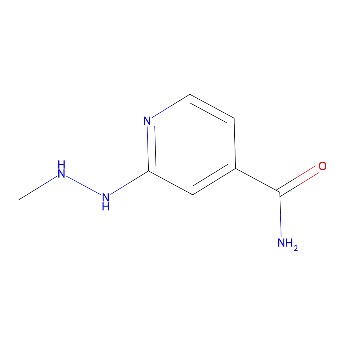 2-(2-Methylhydrazin-1-yl)pyridine-4-carboxamide molecular structure, CAS 2060057-88-5