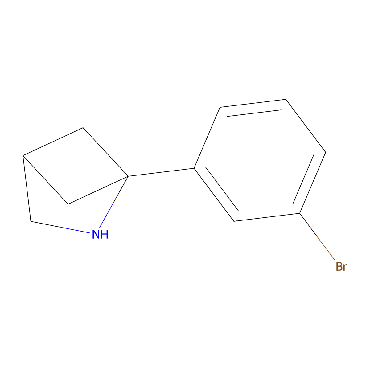 1-(3-Bromophenyl)-2-azabicyclo[2.1.1]hexane molecular structure, CAS 2060057-91-0
