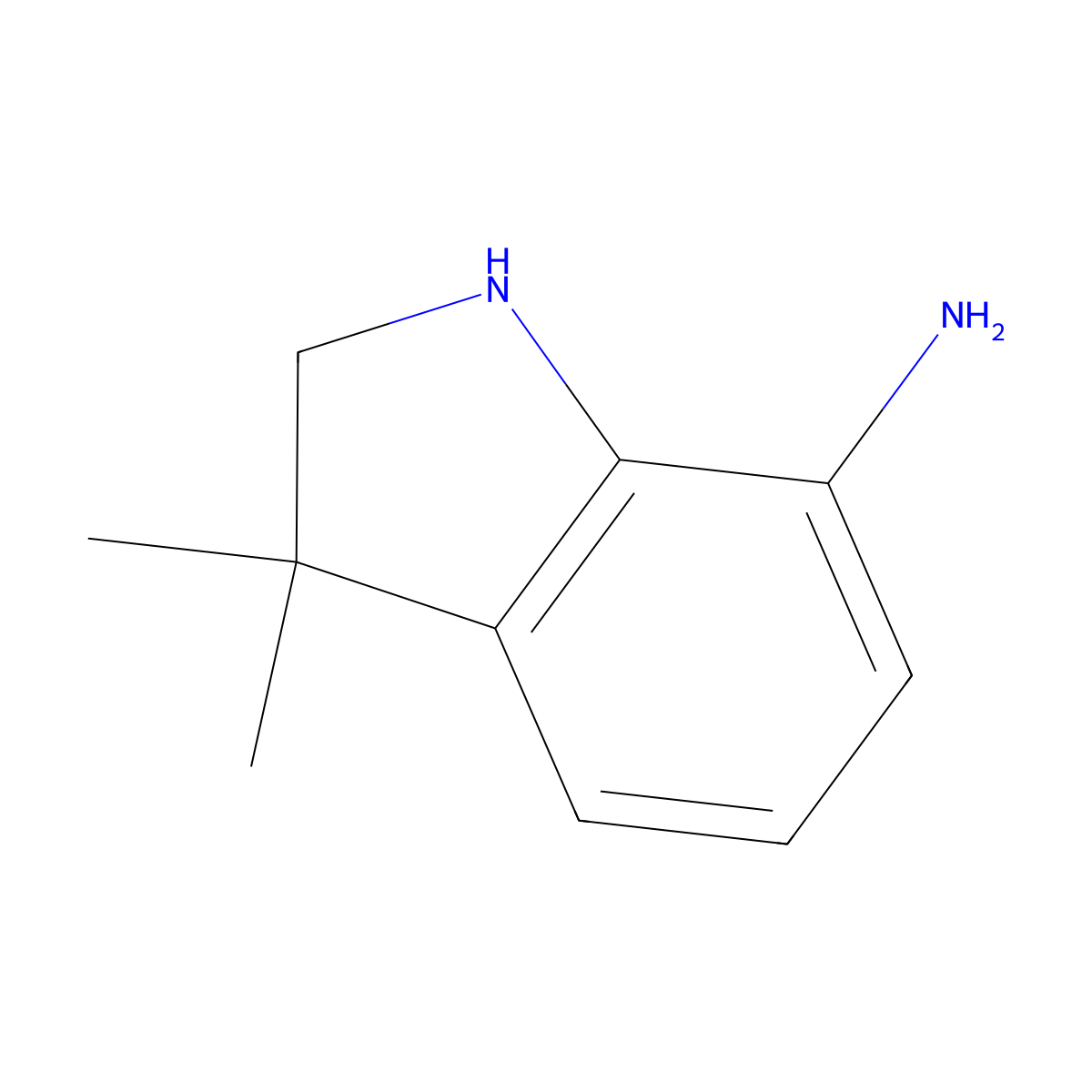 3,3-Dimethylindolin-7-amine molecular structure, CAS 2060058-16-2