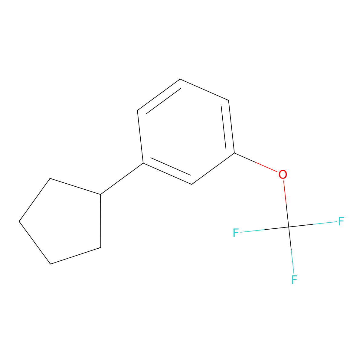 1-Cyclopentyl-3-(trifluoromethoxy)benzene molecular structure, CAS 2060058-21-9