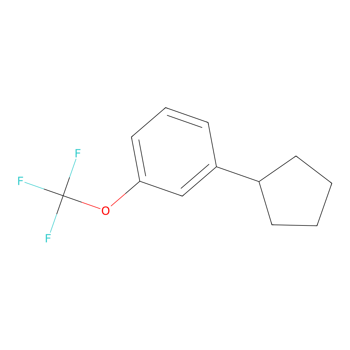 1-Cyclopentyl-3-(trifluoromethoxy)benzene molecular structure, CAS 2060058-21-9