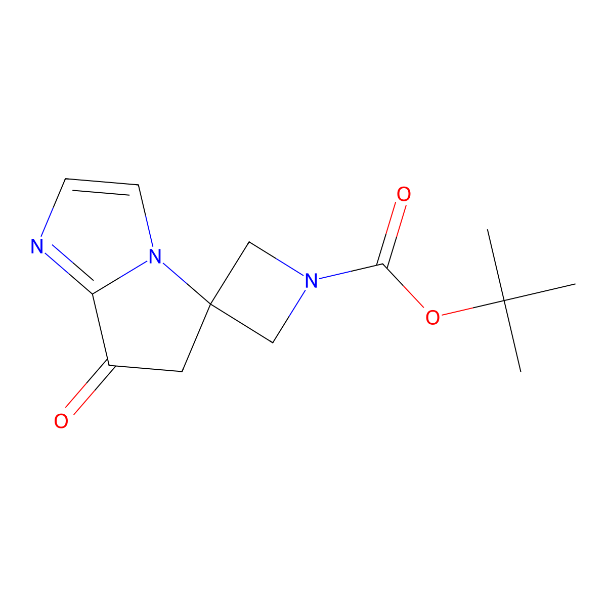 Tert-butyl 7'-oxo-6',7'-dihydrospiro[azetidine-3,5'-pyrrolo[1,2-a]imidazole]-1-carboxylate molecular structure, CAS 2060058-30-0