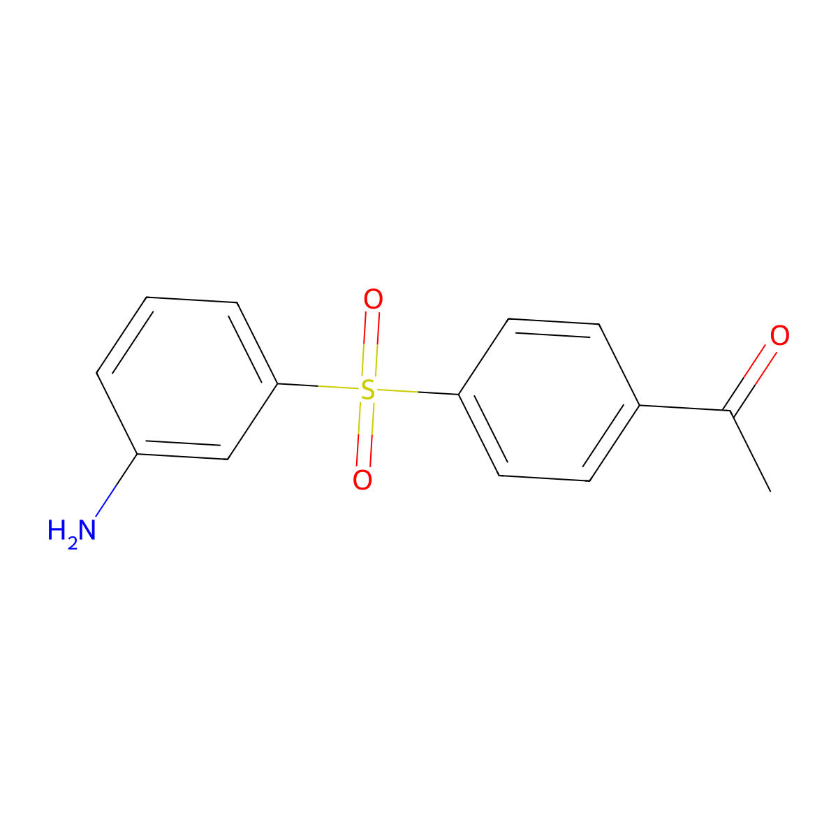 1-[4-(3-Aminobenzenesulfonyl)phenyl]ethan-1-one molecular structure, CAS 2060058-47-9