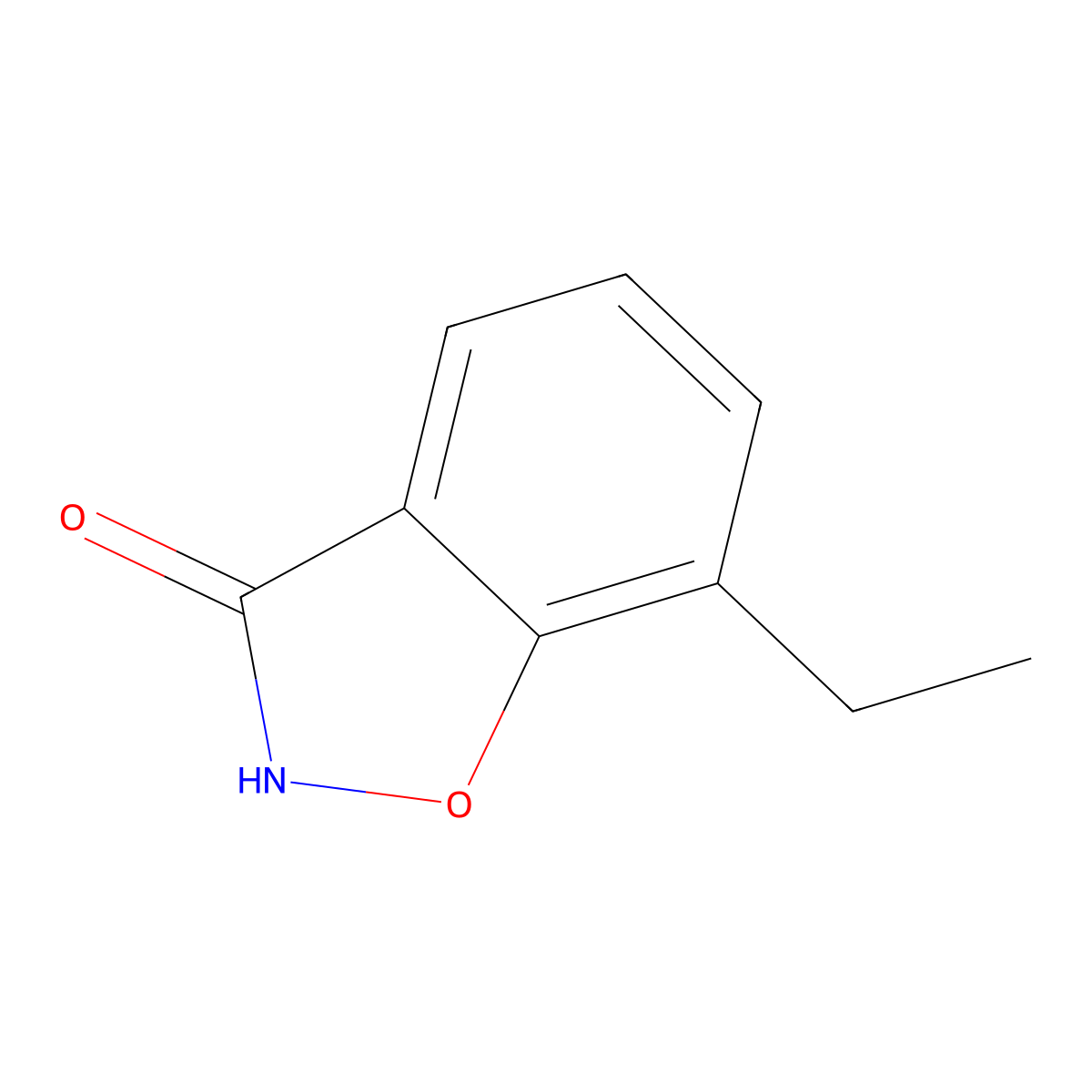 7-Ethyl-1,2-benzoxazol-3-ol molecular structure, CAS 2060058-52-6