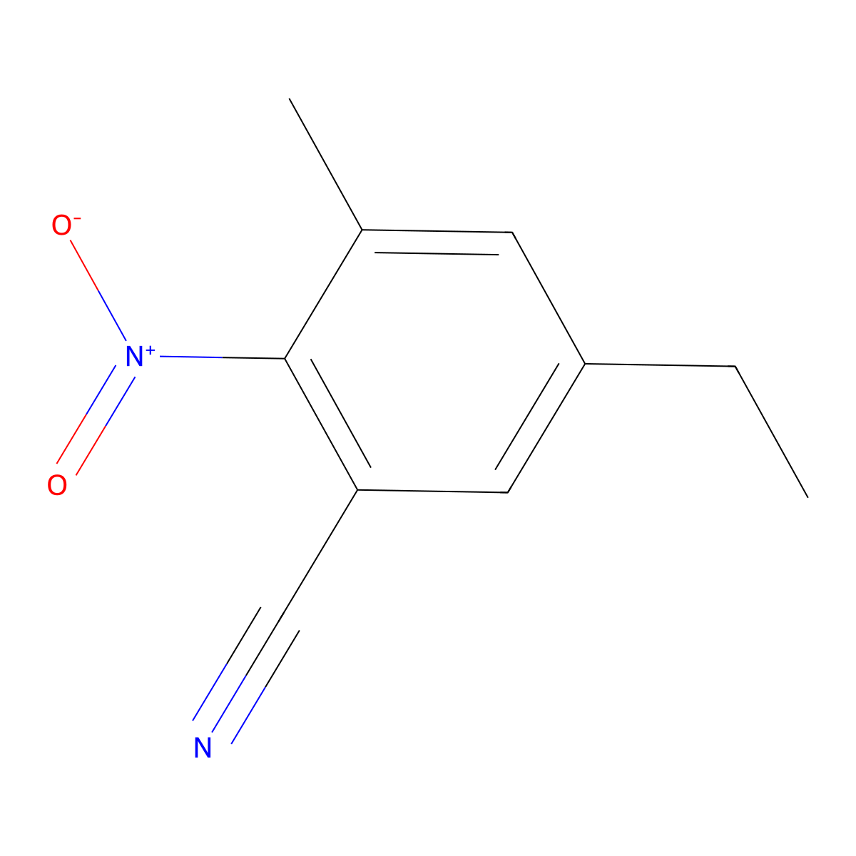 5-Ethyl-3-methyl-2-nitrobenzonitrile molecular structure, CAS 2060058-65-1