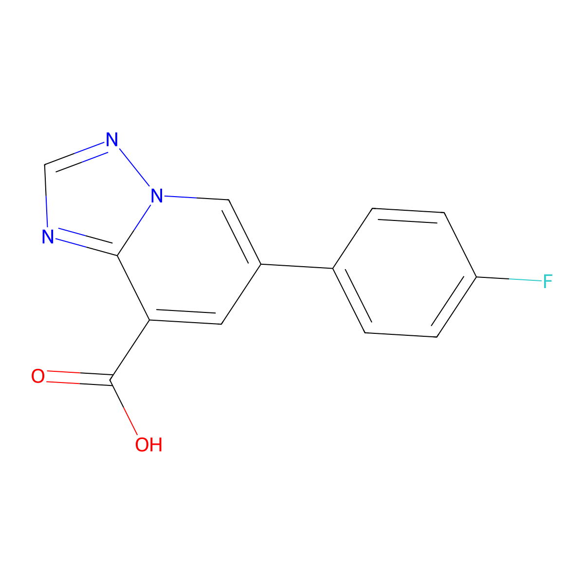 6-(4-Fluorophenyl)-[1,2,4]triazolo[1,5-a]pyridine-8-carboxylic acid molecular structure, CAS 2060058-83-3